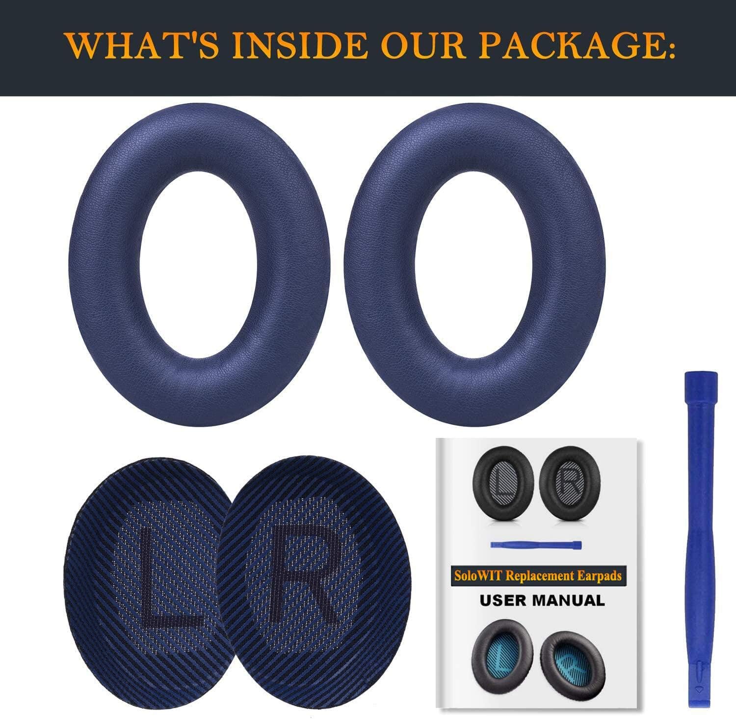 SoloWIT Earpads for Bose QuietComfort 35 Series - Protein Leather