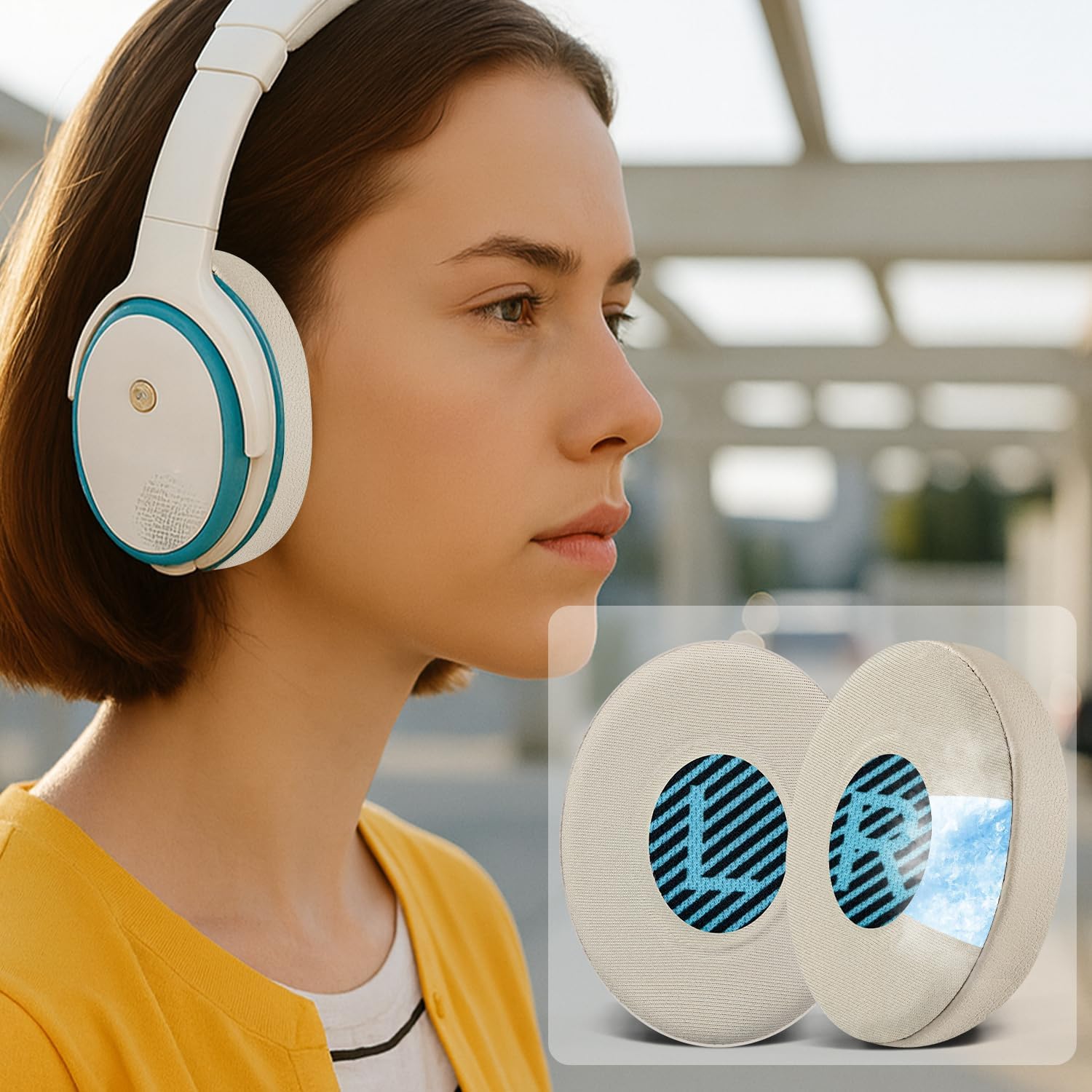 SOULWIT Earpads for Bose On-Ear II (OE2/OE2i) / SoundTrue On-Ear / SoundLink On-Ear - Cooling Gel