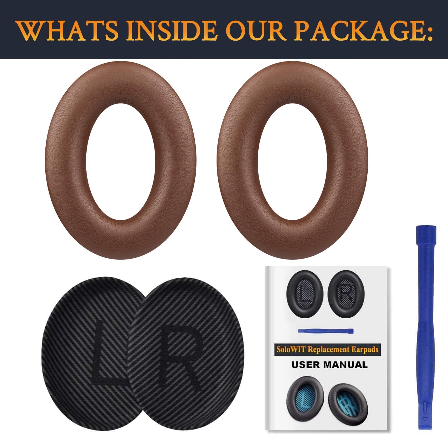 SoloWIT Earpads for Bose QuietComfort 35 Series - Protein Leather