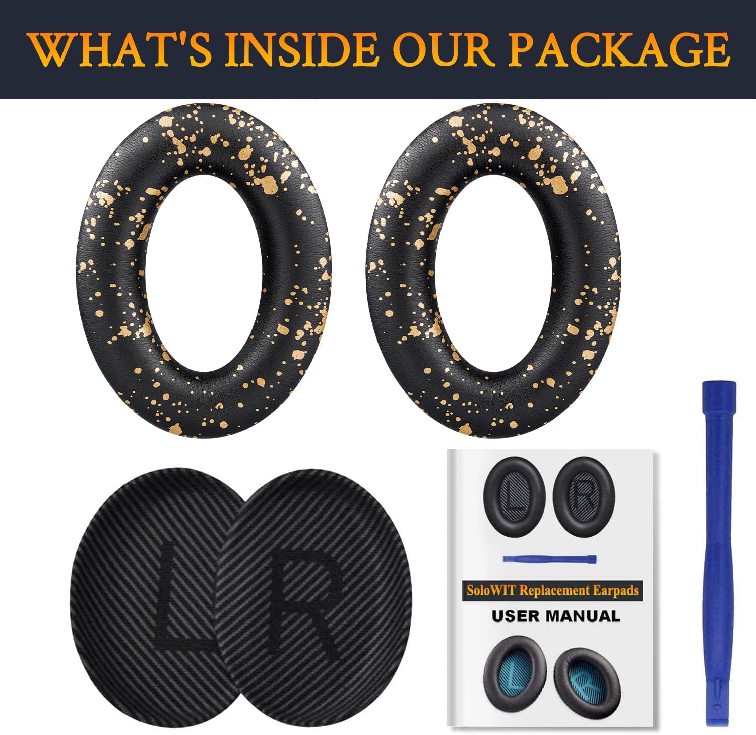 SoloWIT Earpads for Bose QuietComfort 35 Series - Protein Leather