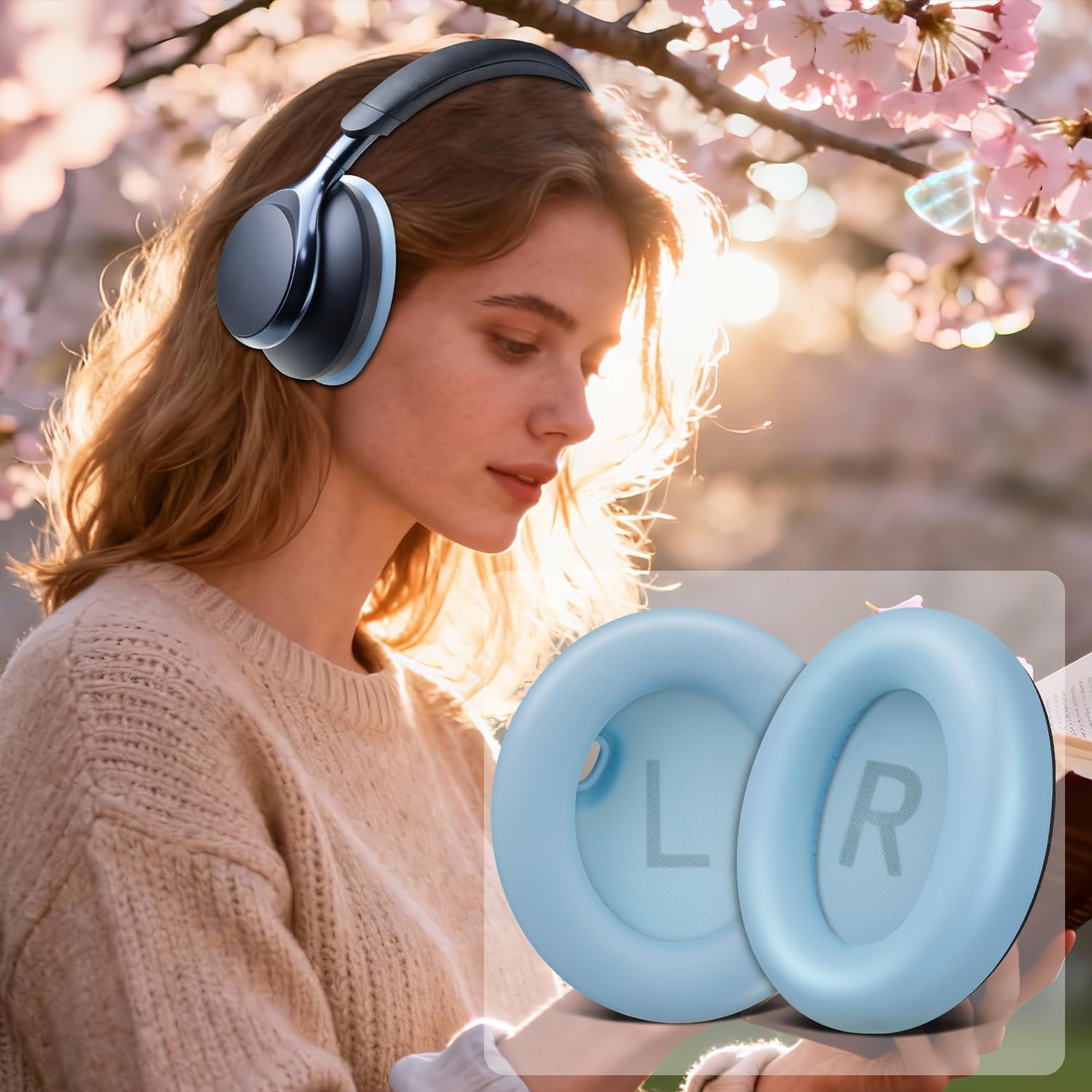 SOULWIT Earpads for Anker Soundcore Space One - Protein Leather