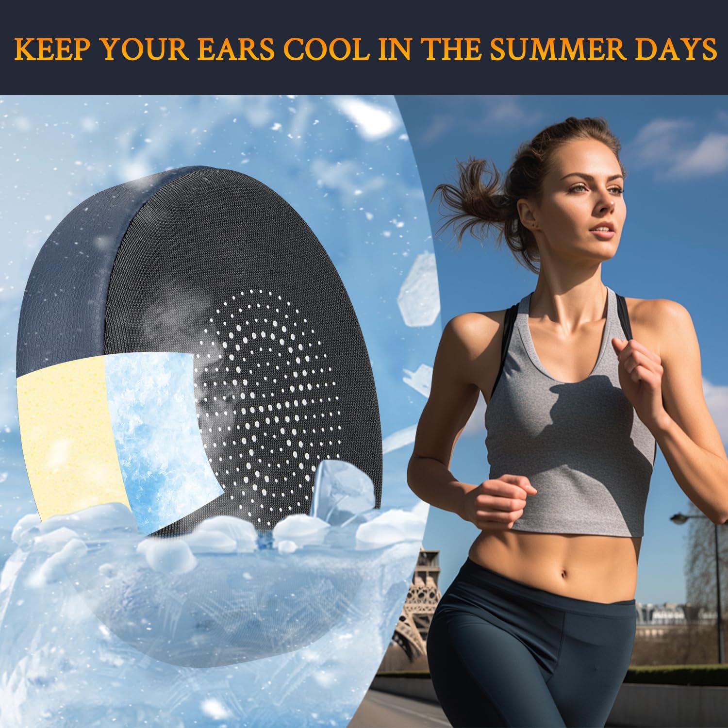 SOULWIT Earpads for Jabra Evolve2 65/40, Elite 45h - Cooling Gel