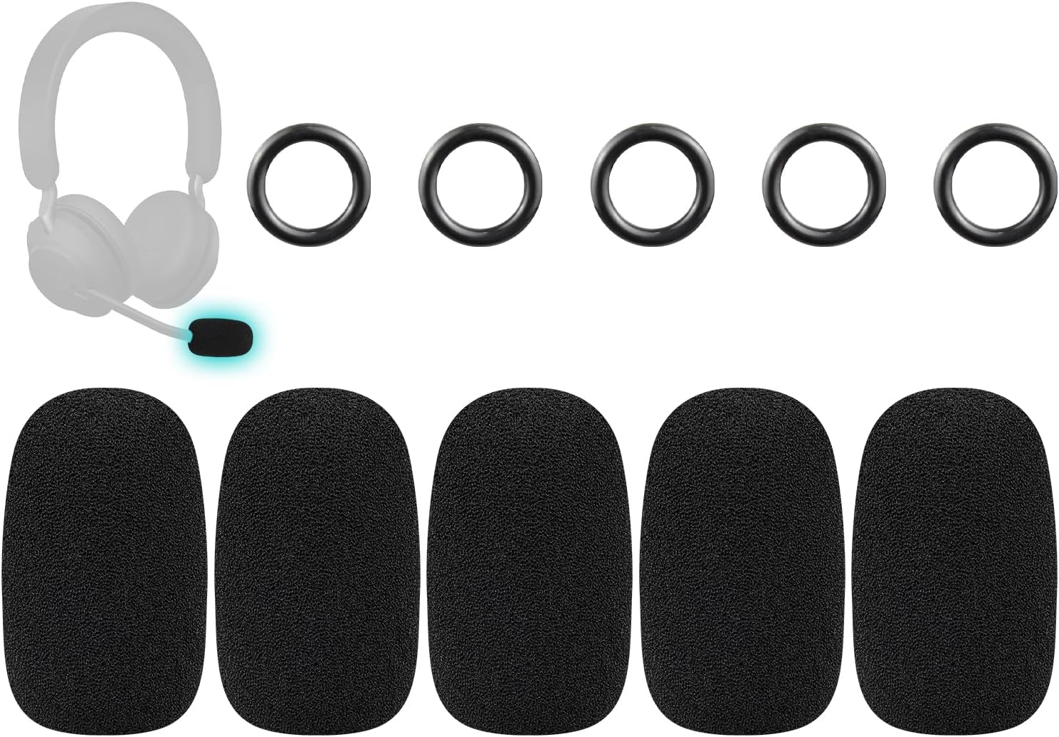 SOULWIT Microphone Pop Filter for Jabra Series - 5Pcs