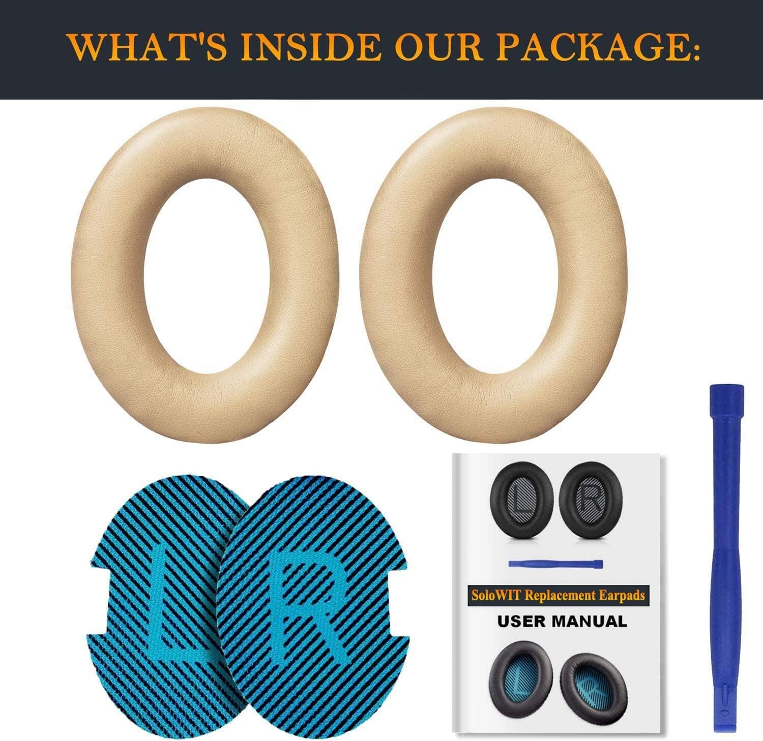 SoloWIT Earpads for Bose QuietComfort 25 - Protein Leather