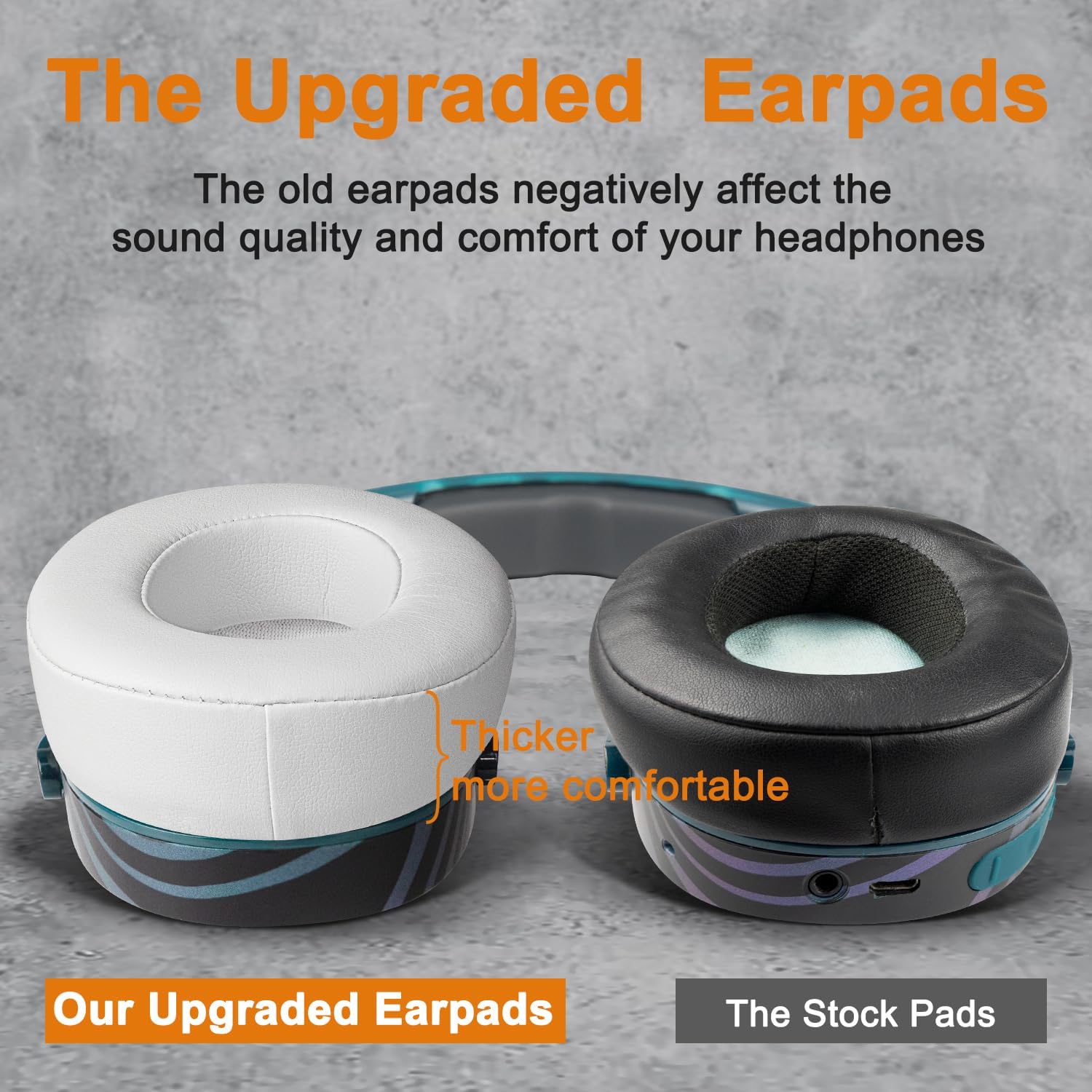 SOULWIT Earpads for Skullcandy Hesh 3/ANC/Evo & Crusher Wireless/ANC/Evo & Venue ANC - Protein Leather