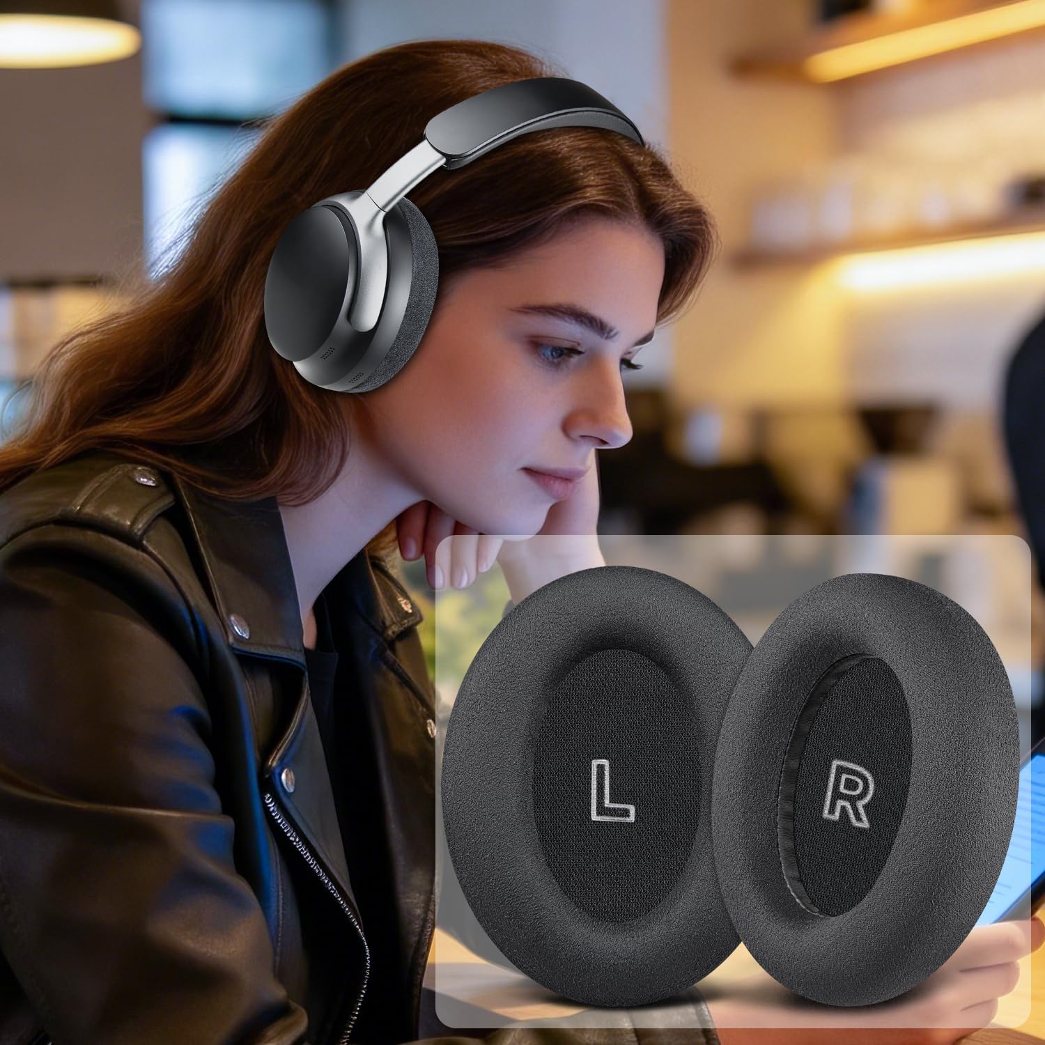 SOULWIT Earpads for Bose QuietComfort Ultra - Micro Suede