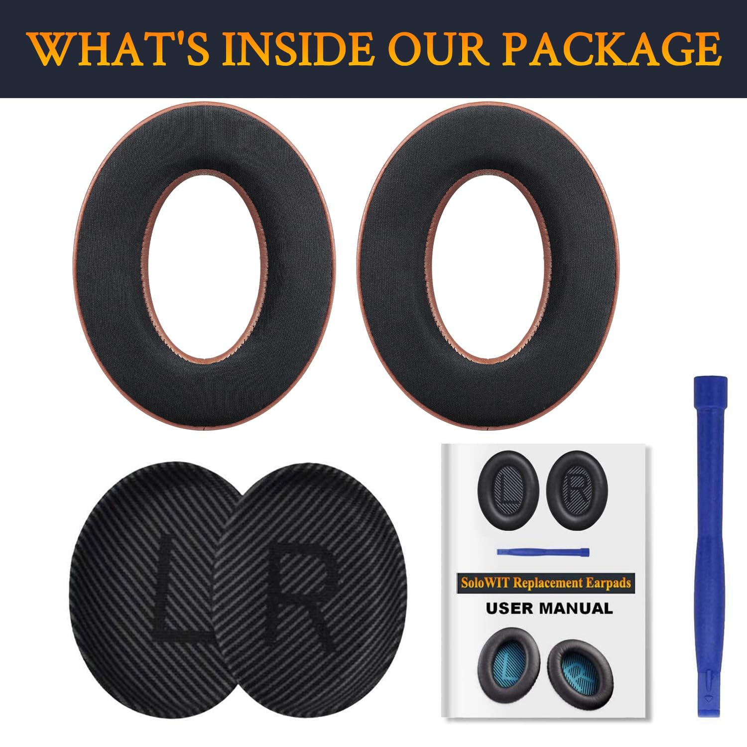 SoloWIT Earpads for Bose QuietComfort 35 Series - Cooling Gel