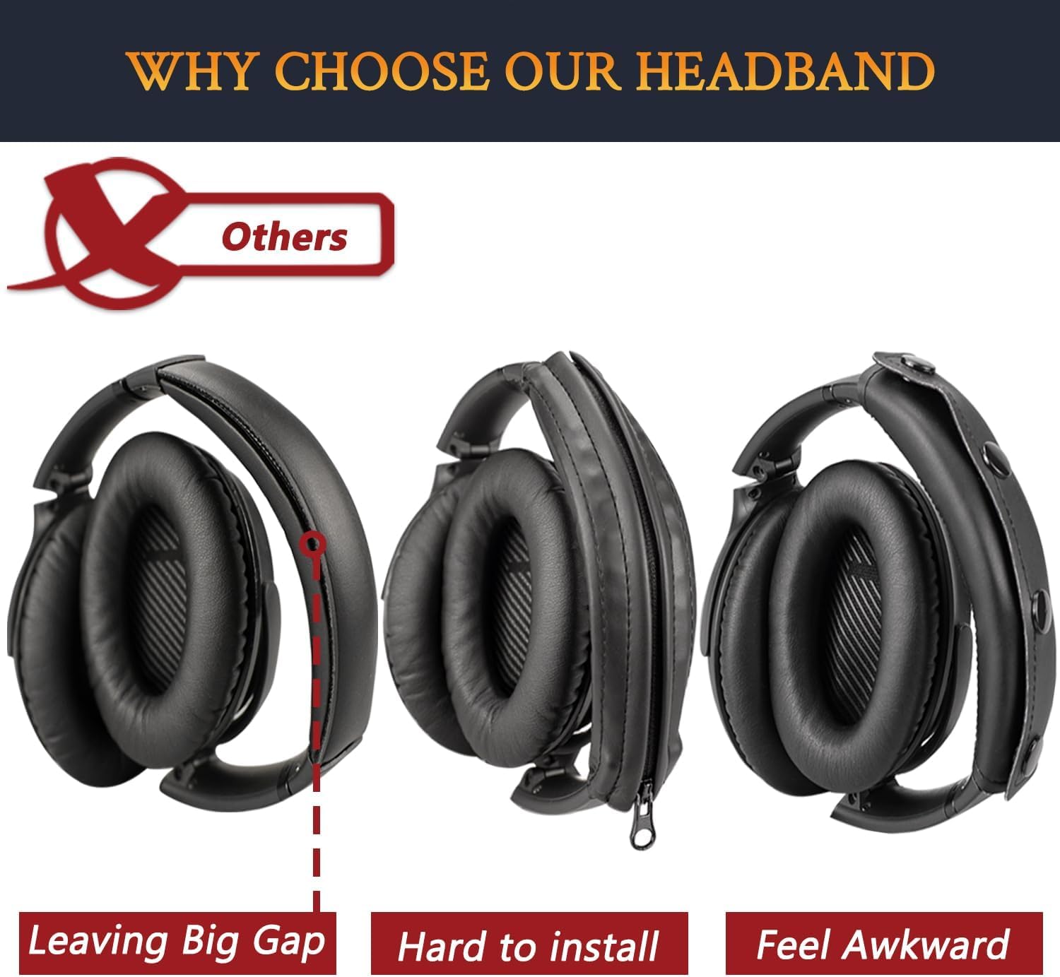 SOULWIT Headband for Bose QuietComfort 35 Series