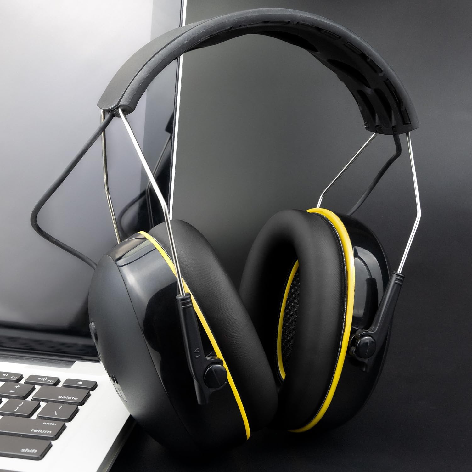 SOULWIT Earpads for 3M WorkTunes, Peltor Sport Tactical 100/300/500, ZOHAN EM033/037/042, PROHEAR 032/033/037 - Protein Leather