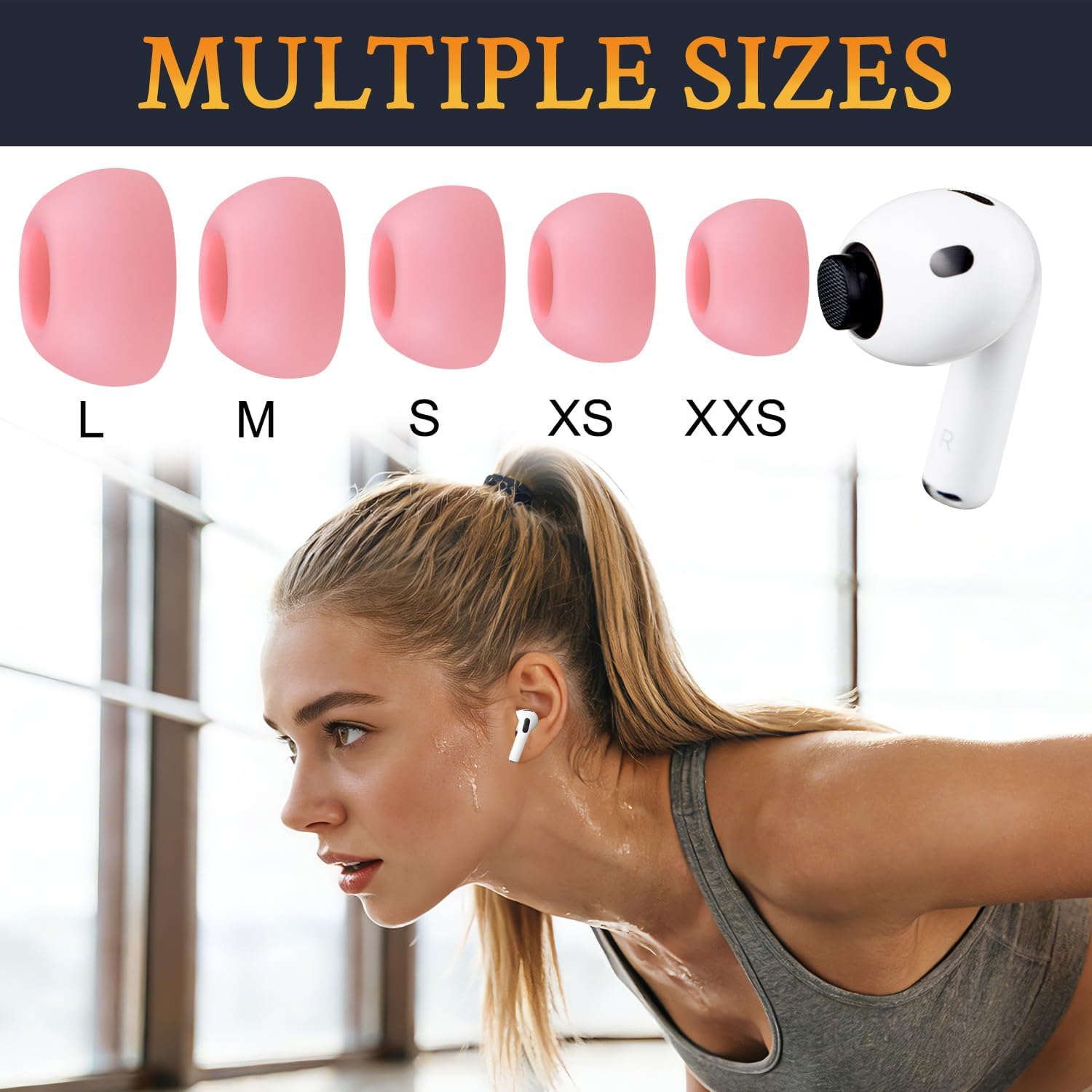 SOULWIT Silicone Ear Tips for AirPods Pro 3 - 5 pairs