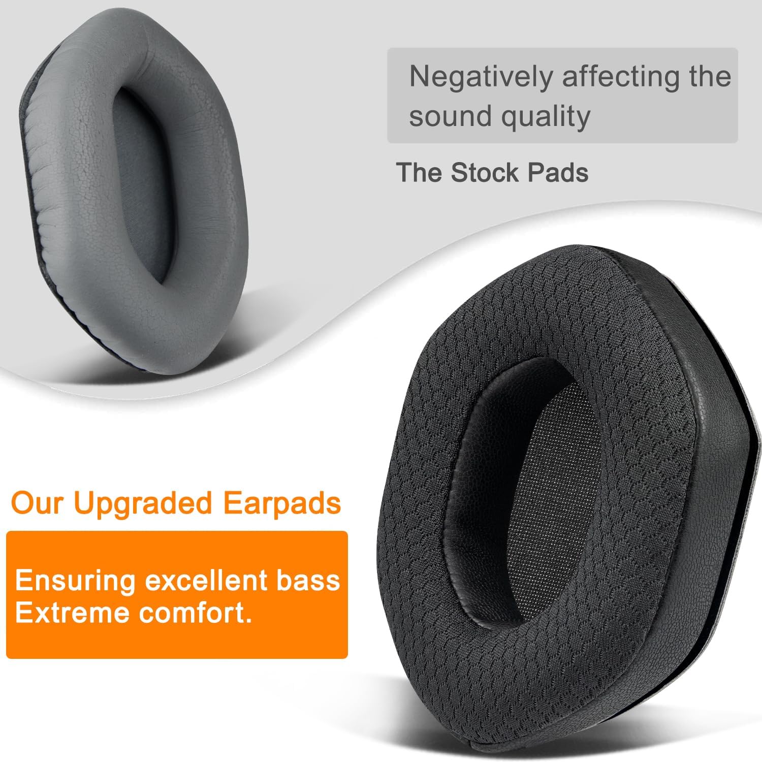 SOULWIT Earpads for V-Moda Crossfade Series - Mesh Fabric