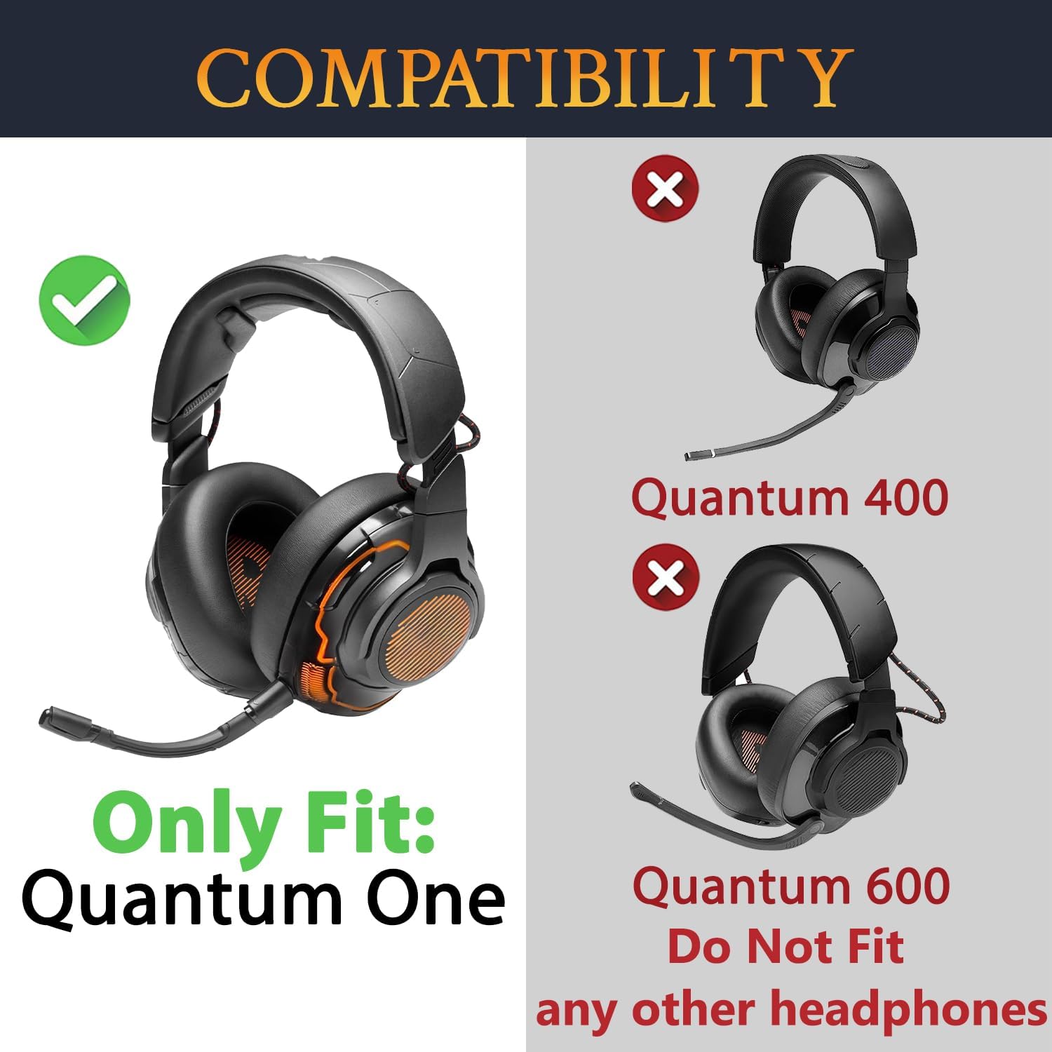 SOULWIT Earpads for JBL Quantum One - Protein Leather