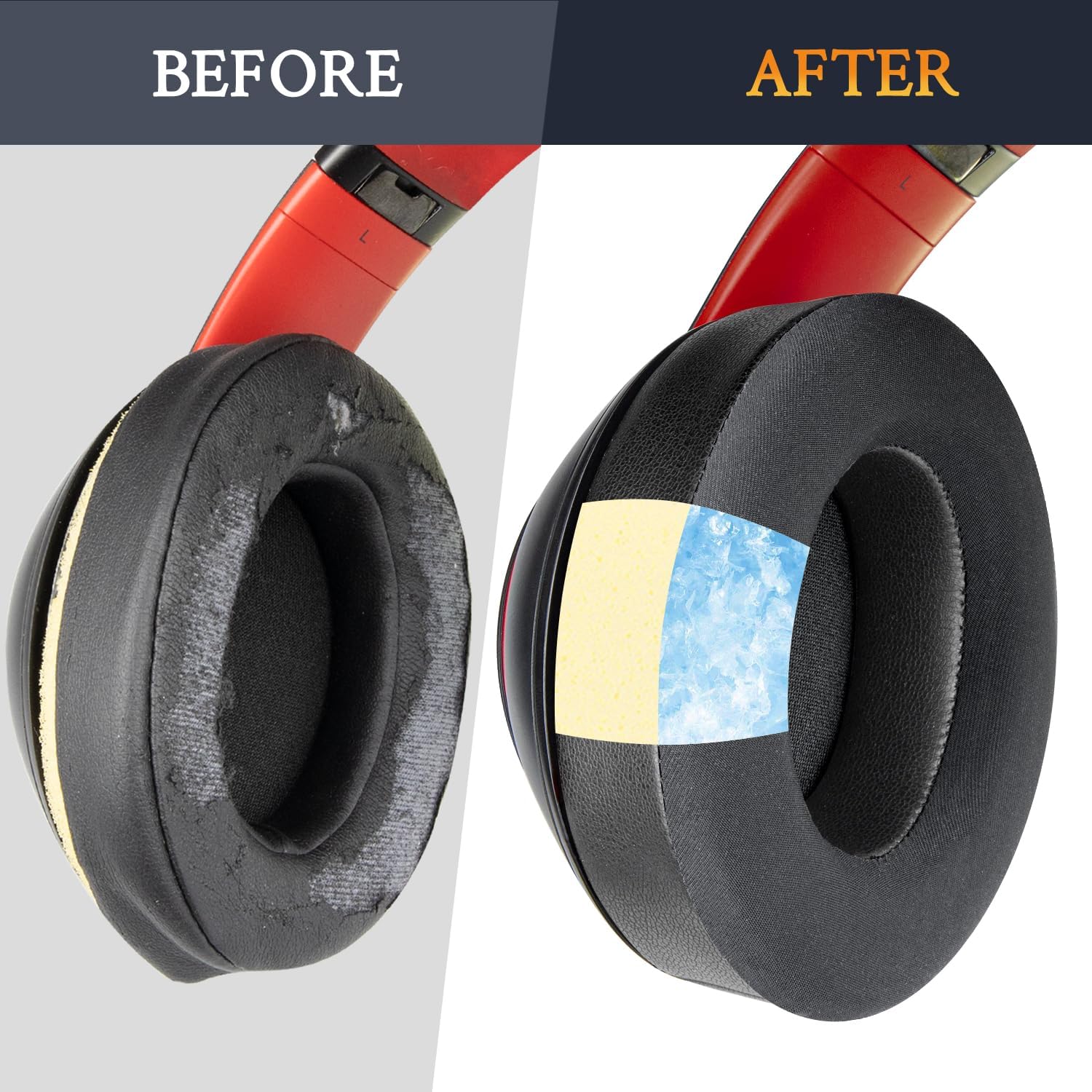 SoloWIT Earpads for Beats Studio 2 & Studio 3 - Cooling Gel