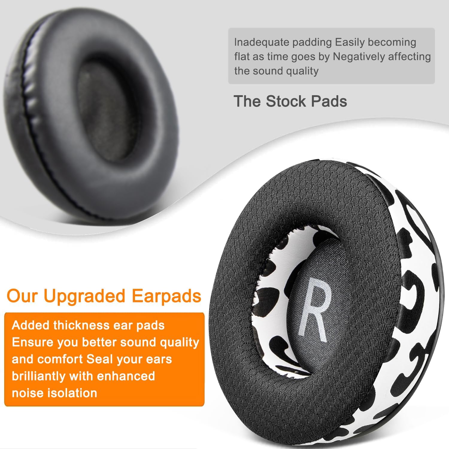 SOULWIT Earpads for JBL Synchros E50BT / S500 / S700 - Mesh Fabric