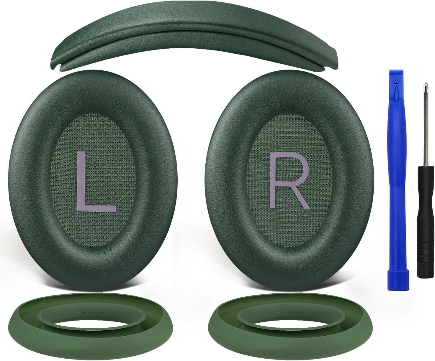 SOULWIT Replacement Kit for Bose QuietComfort 45 Series, Earpads + Headband + Earpads Cover