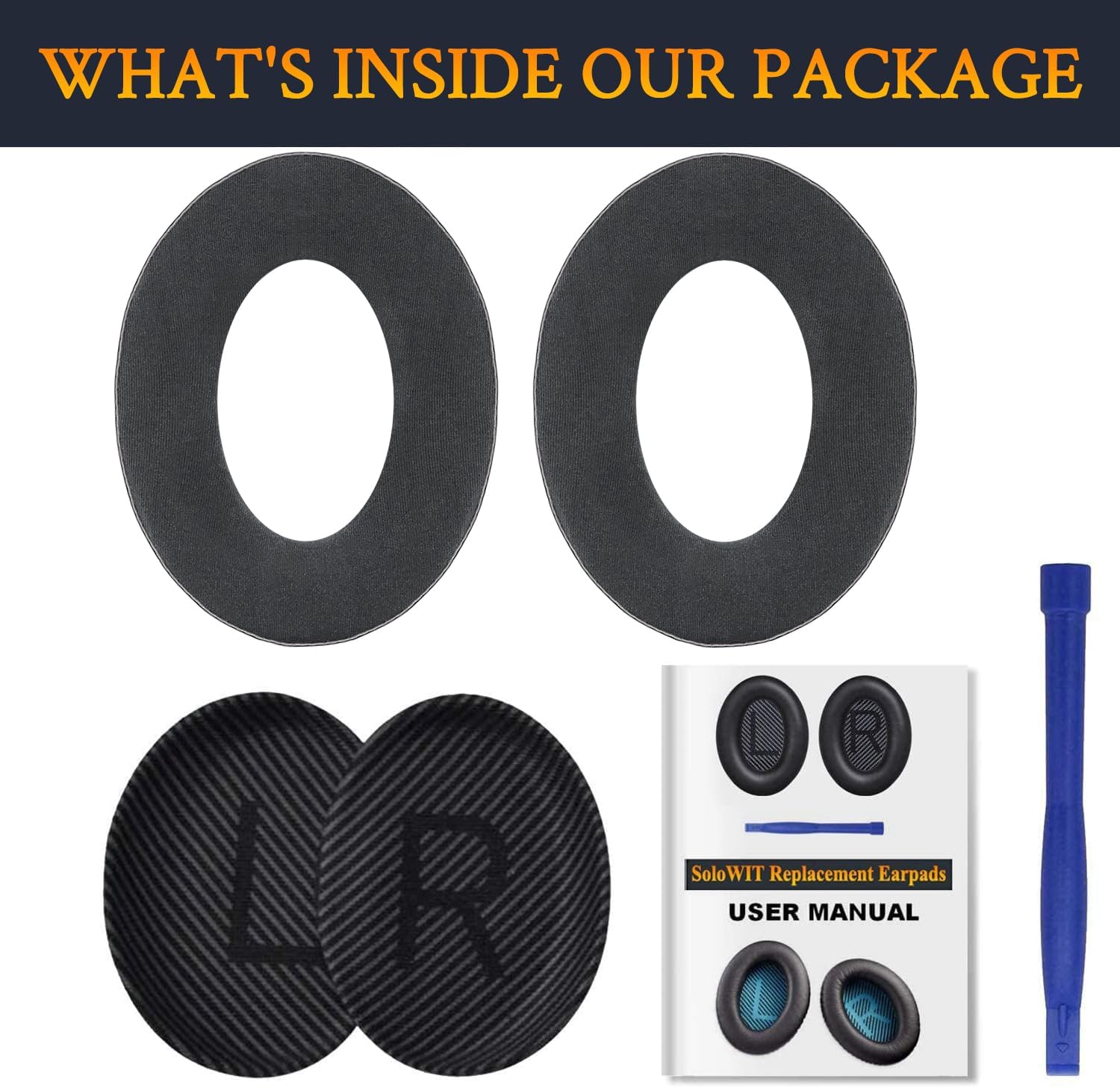 SoloWIT Earpads for Bose QuietComfort 35 Series - Cooling Gel