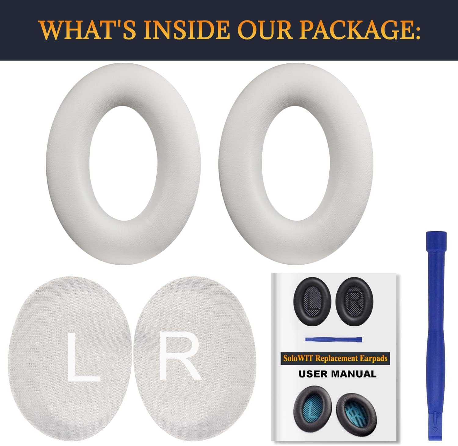 SOULWIT Earpads for Bose QuietComfort 45 Series - Protein Leather