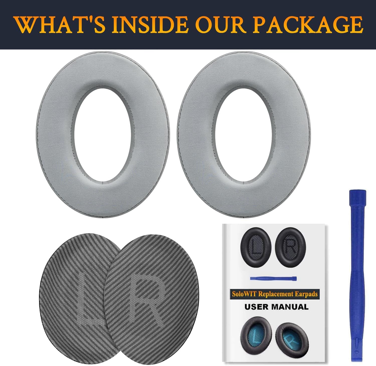 SoloWIT Earpads for Bose QuietComfort 35 Series - Cooling Gel