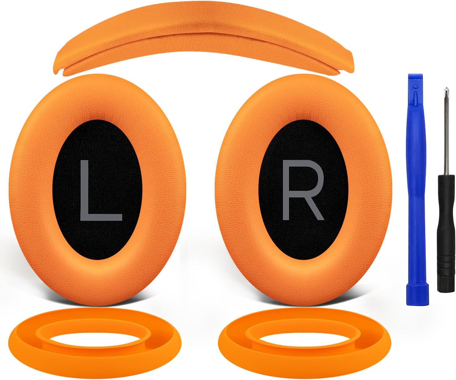 SOULWIT Replacement Kit for Bose QuietComfort 45 Series, Earpads + Headband + Earpads Cover