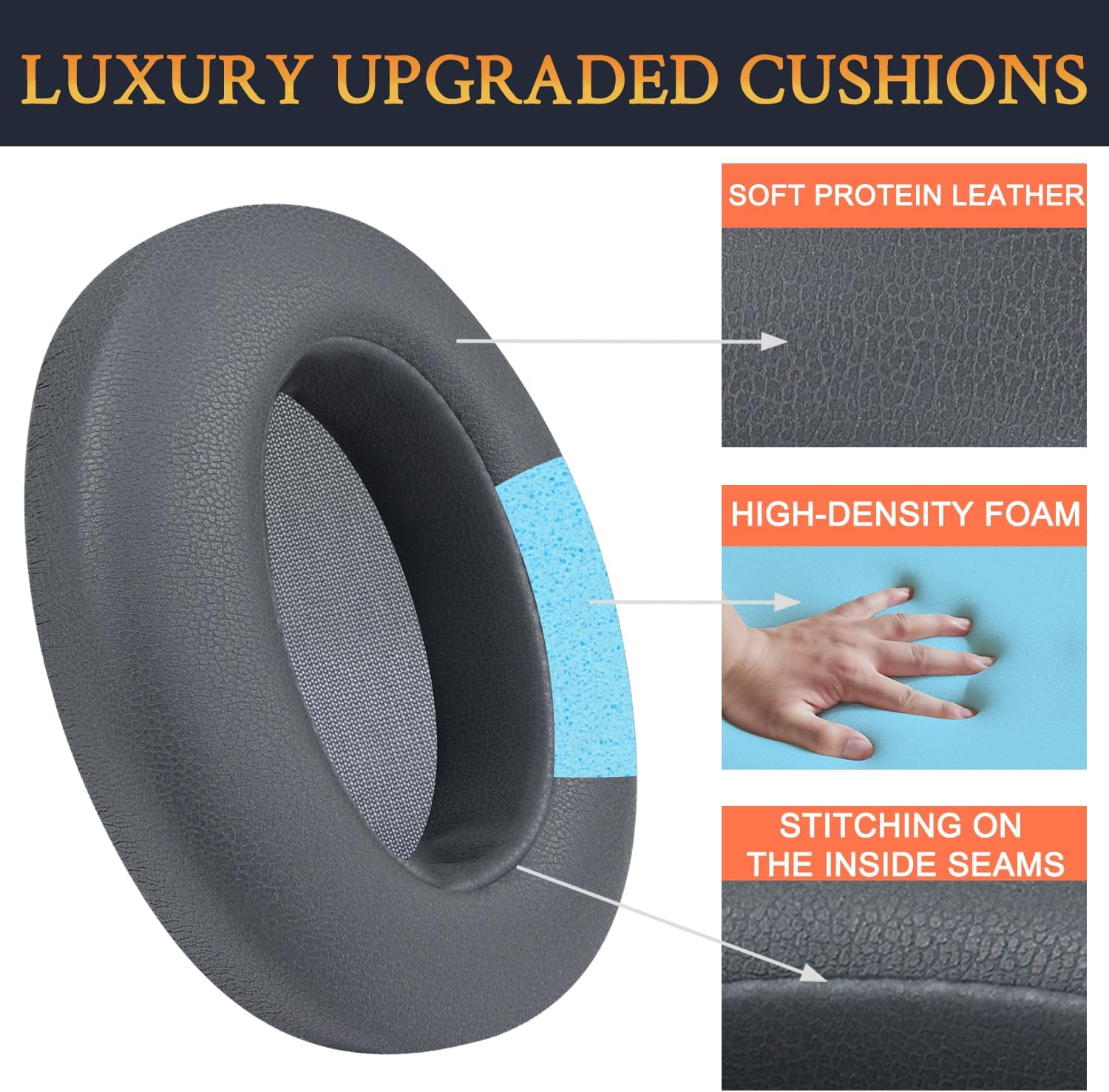SOULWIT Earpads for Sony WH-XB910N - Protein Leather