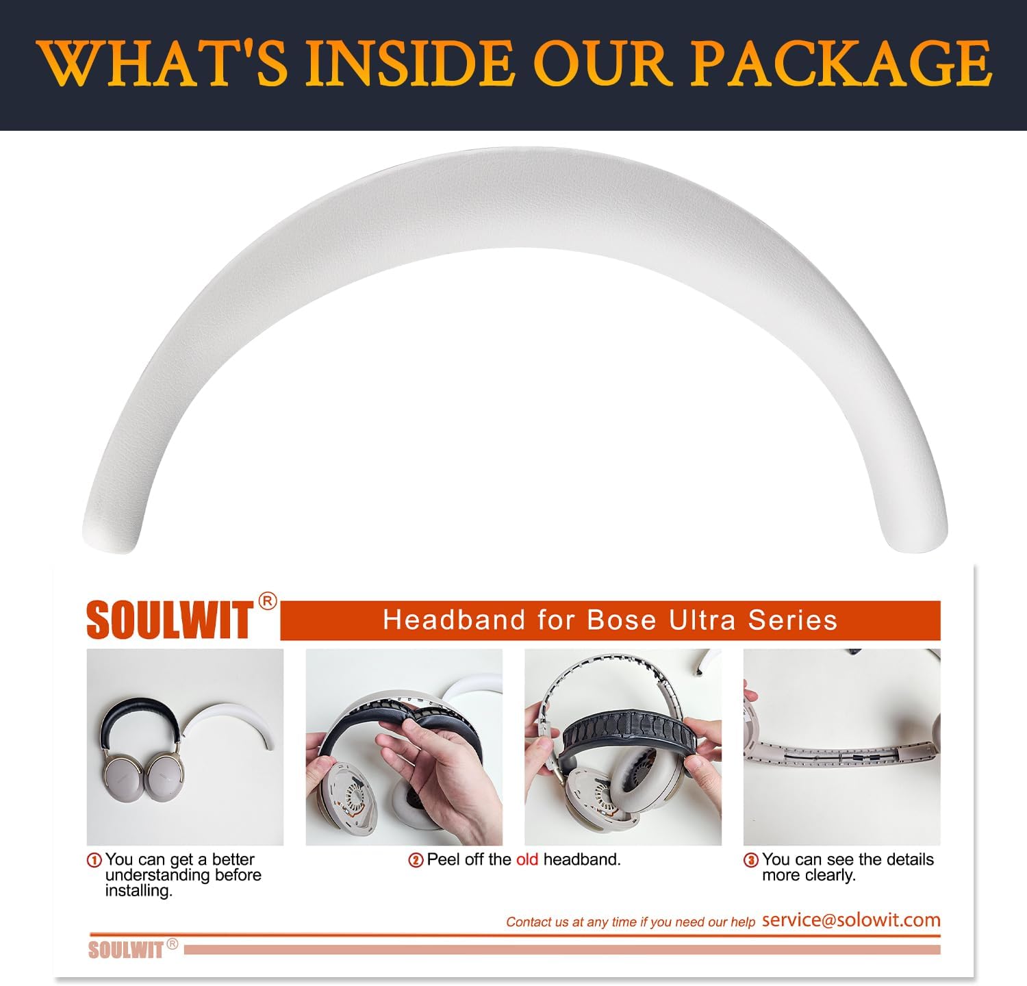 SOULWIT Headband for Bose QuietComfort Ultra, QuietComfort Ultra (2nd Gen)
