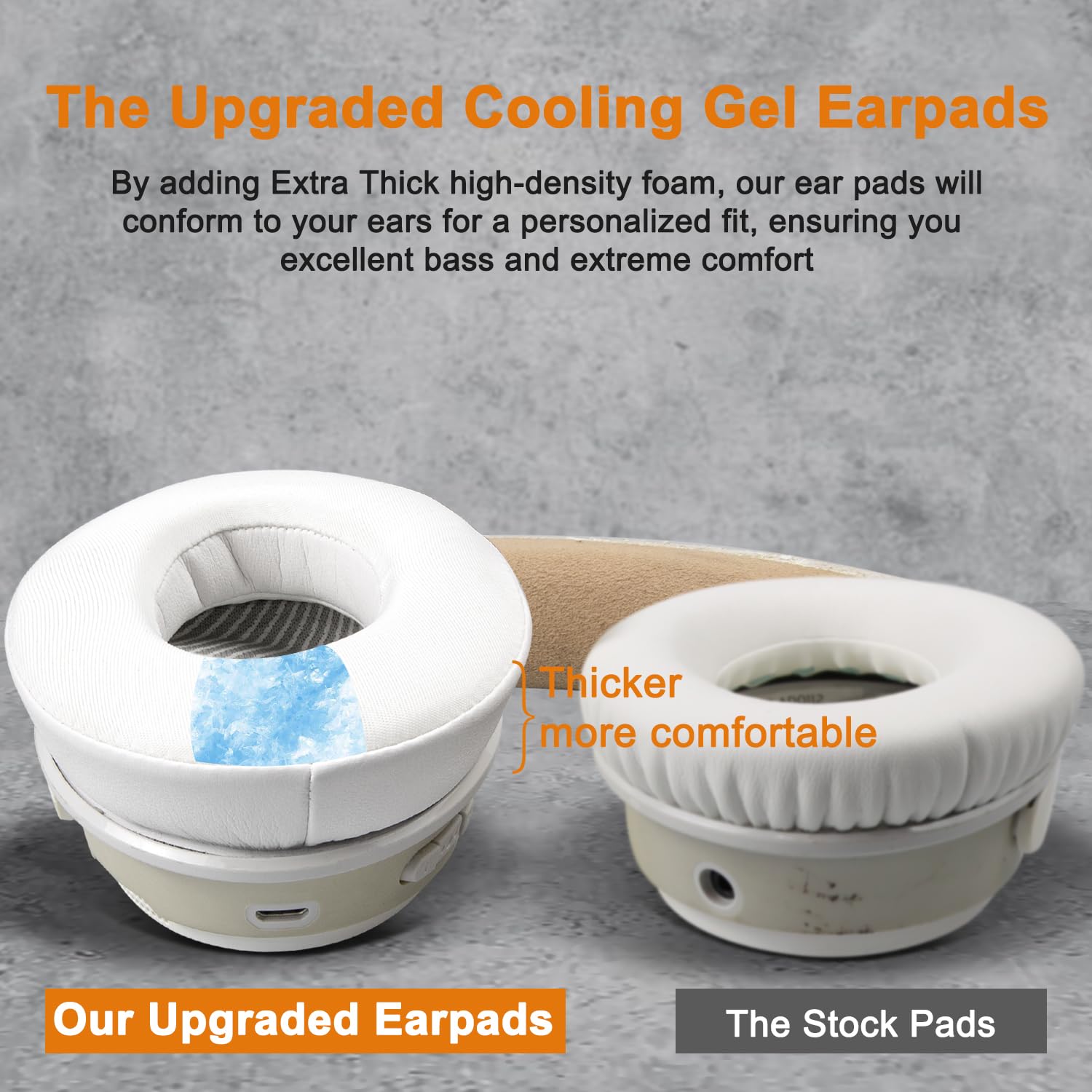 SoloWIT Earpads for Bose QuietComfort 35 Series - Cooling Gel