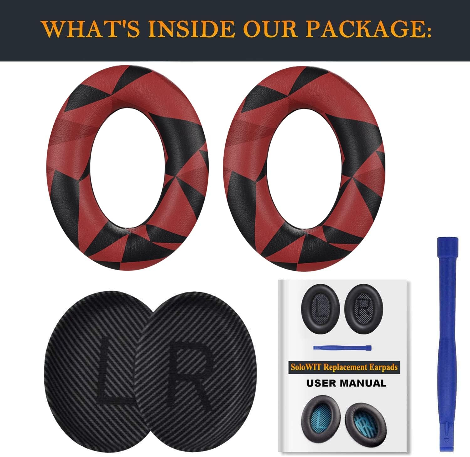 SoloWIT Earpads for Bose QuietComfort 35 Series - Protein Leather