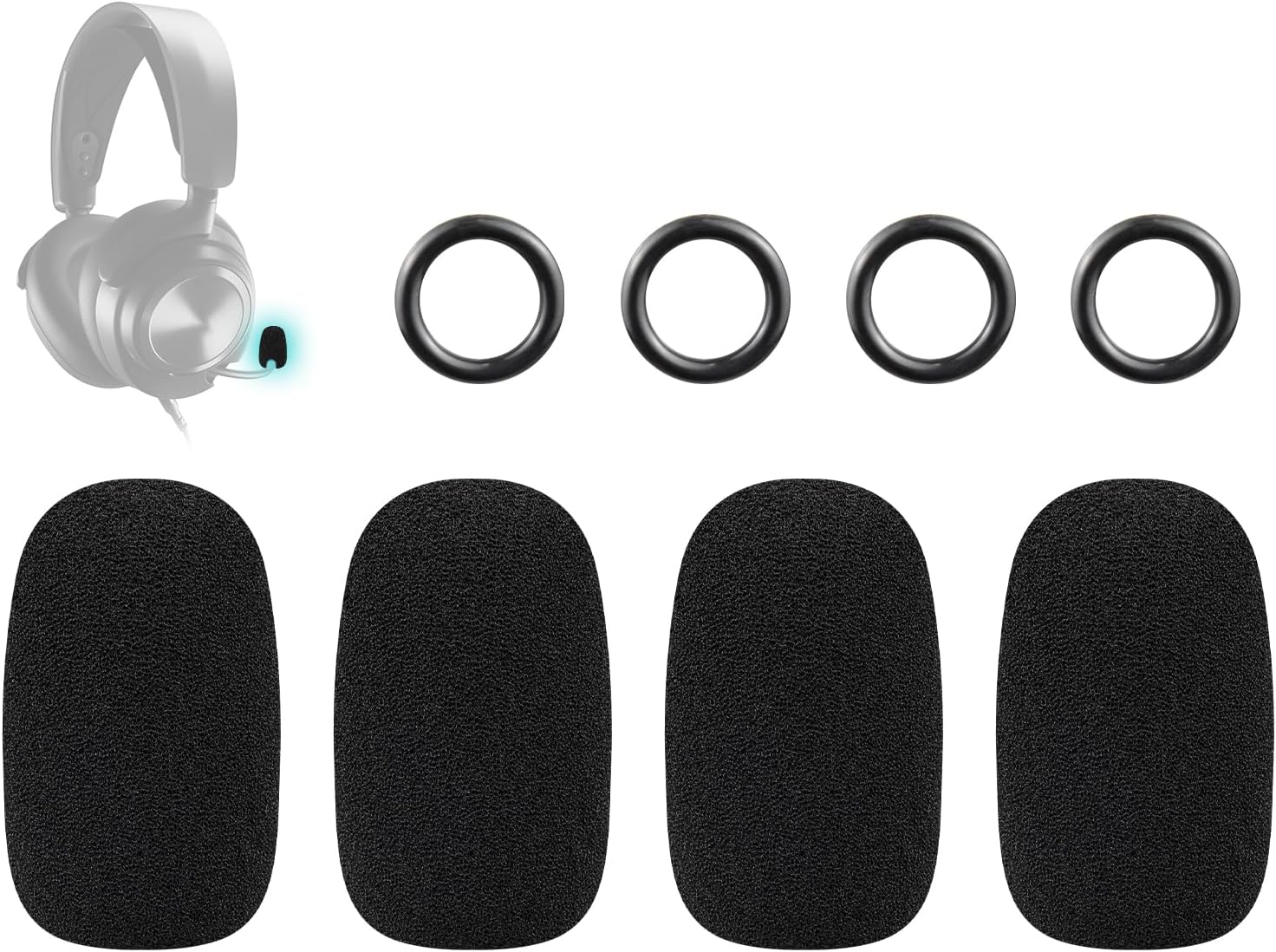 SOULWIT Microphone Pop Filter for SteelSeries Series - 4Pcs