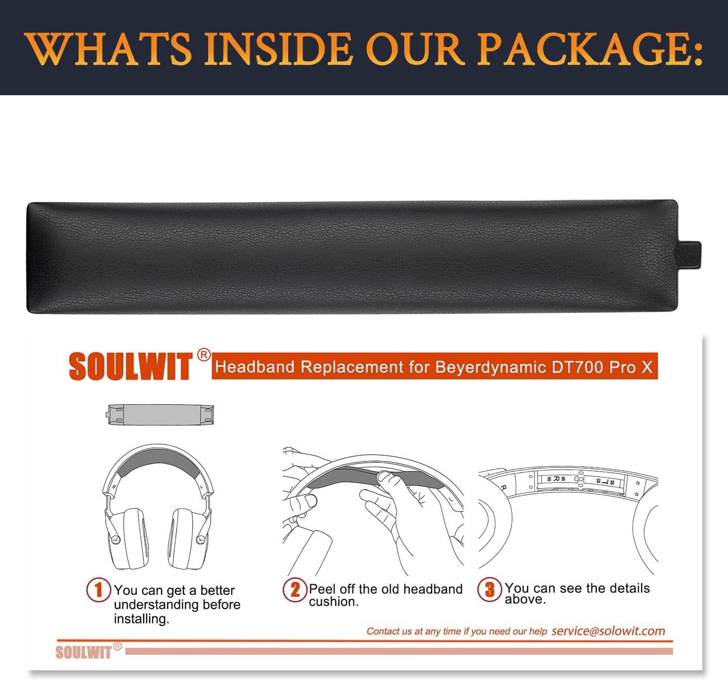 SOULWIT Headband for Beyerdynamic DT700 ProX, DT900 ProX