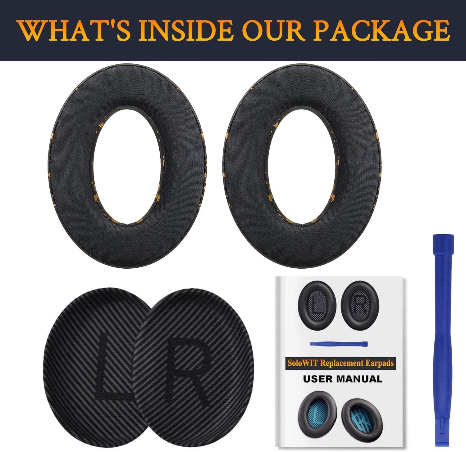 SoloWIT Earpads for Bose QuietComfort 35 Series - Cooling Gel