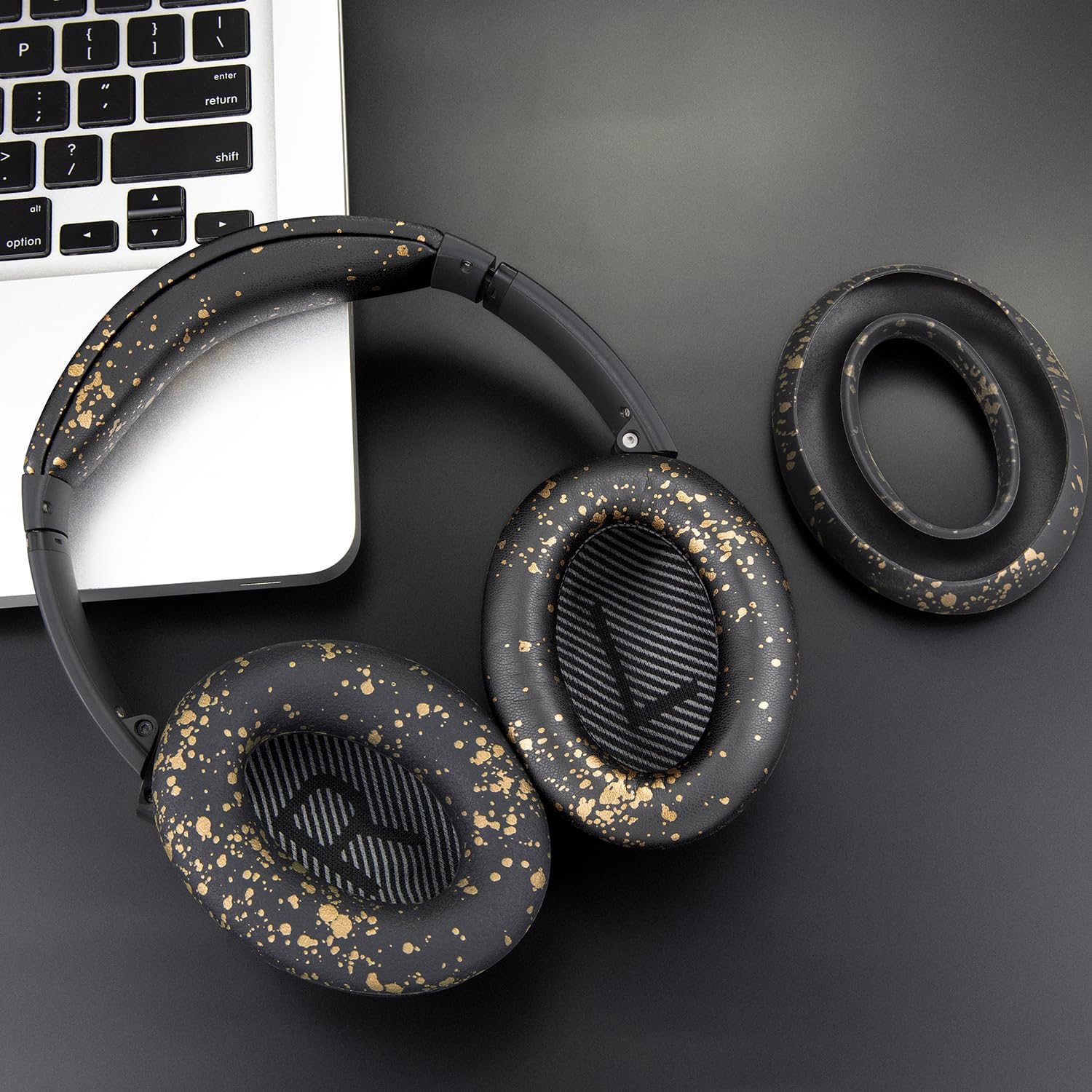 SOULWIT Earpads + Headband + Silicone Earpads Cover for Bose QuietComfort 35 Series