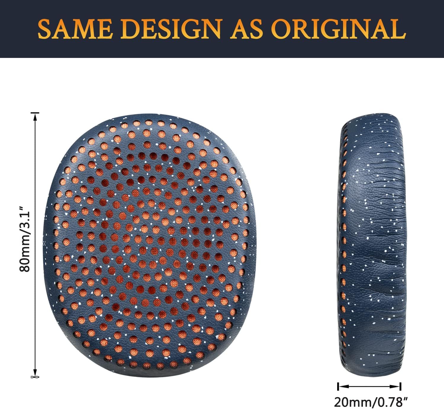 SOULWIT Earpads for Skullcandy Riff Wired, Riff Wireless, Riff Wireless 2 - Protein Leather