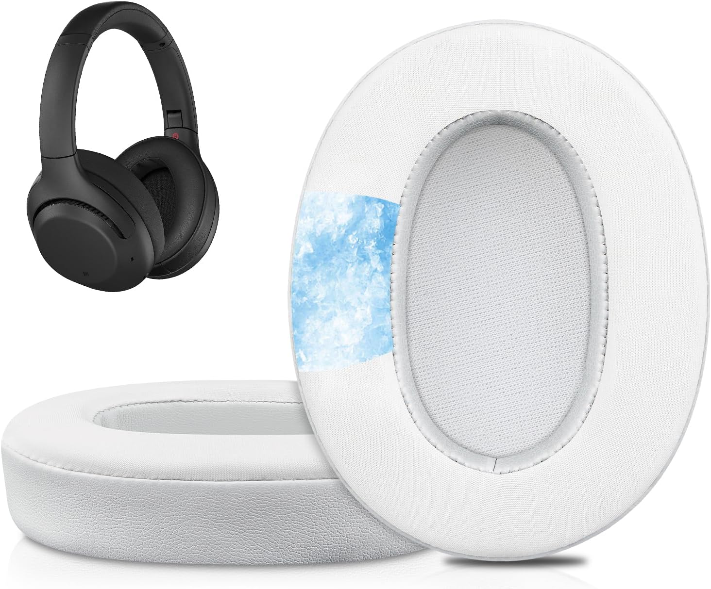 SOULWIT Earpads for Sony WH-XB900N, WH-CH710N, WH-CH720N, WH-RF400, MDR-RF895RK - Cooling Gel