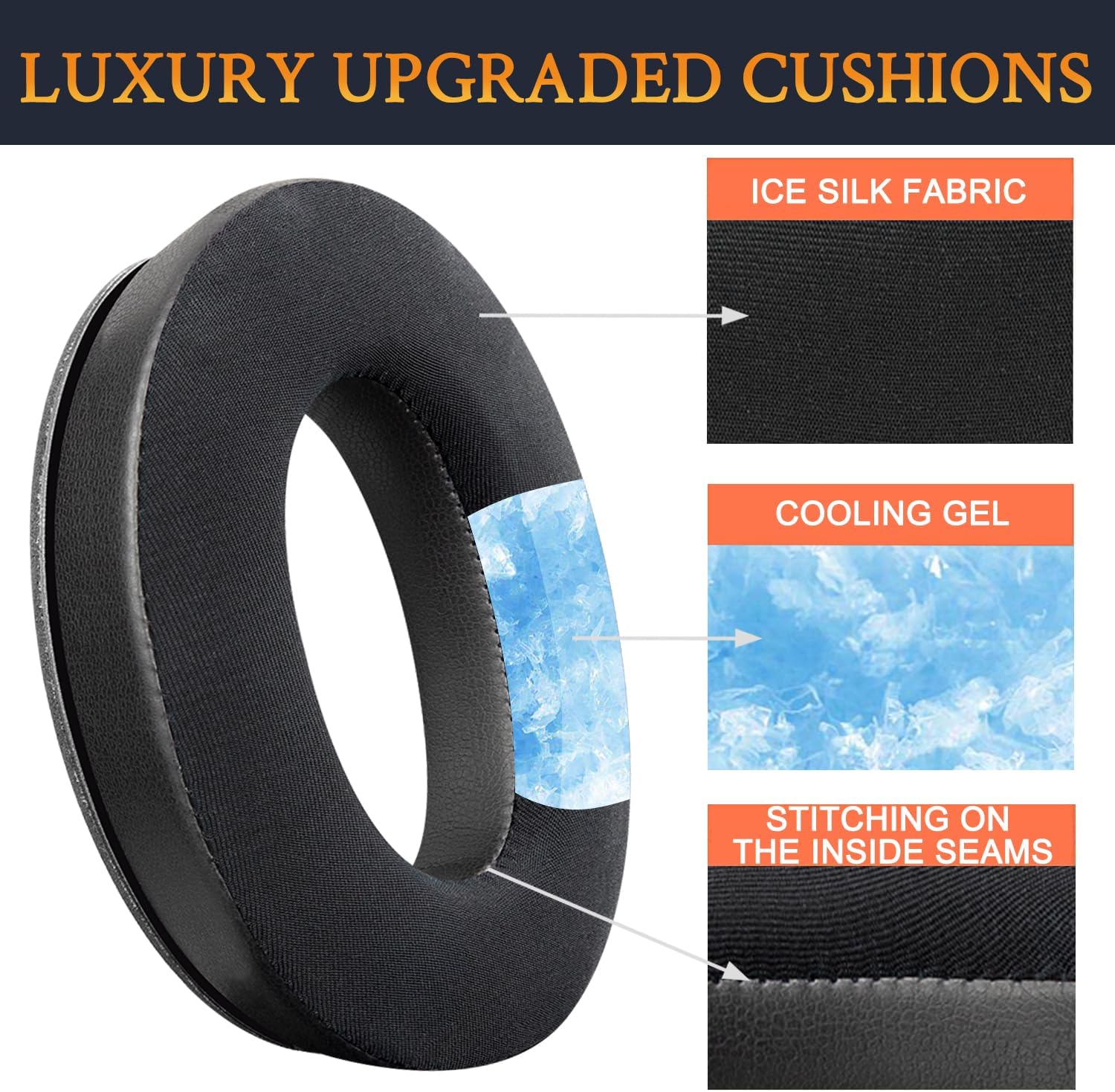 SOULWIT Earpads for Bose QuietComfort 45 Series - Cooling Gel