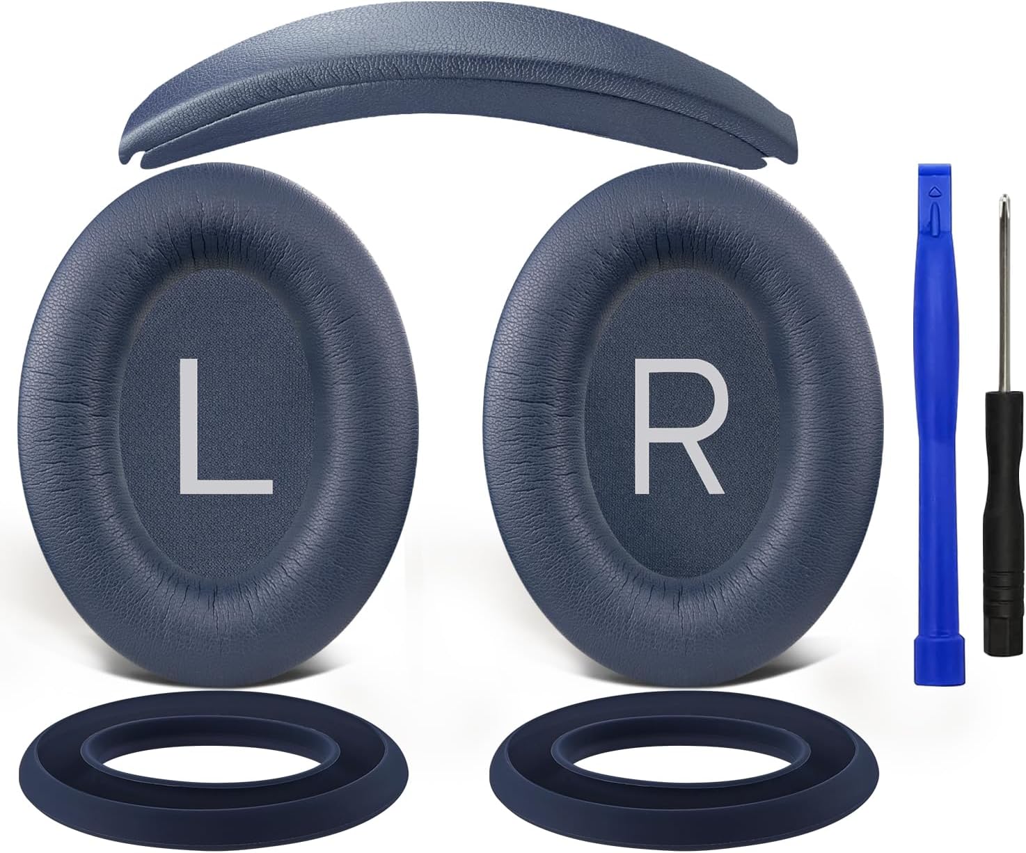 SOULWIT Replacement Kit for Bose QuietComfort 45 Series, Earpads + Headband + Earpads Cover
