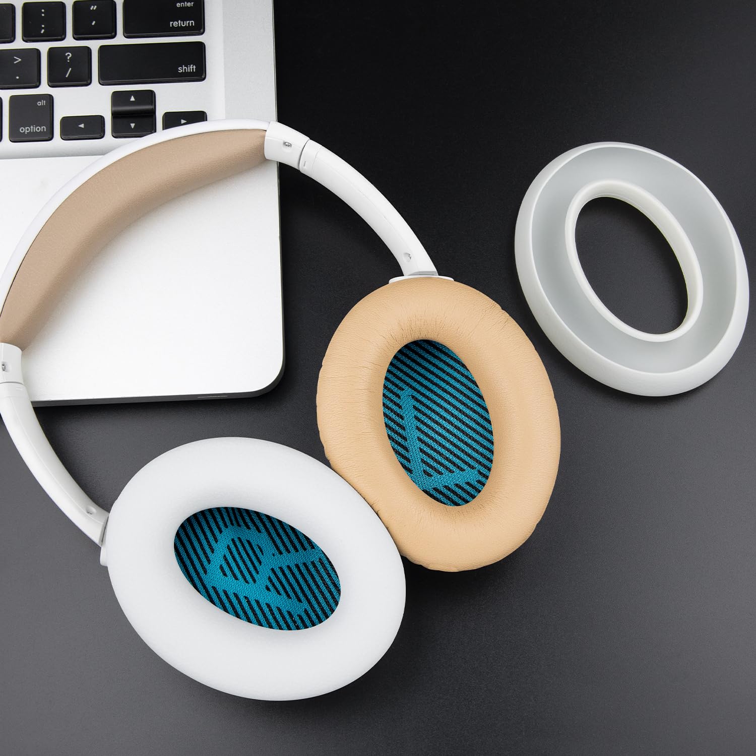 SOULWIT Replacement Kit for Bose QuietComfort 25, Earpads + Headband + Earpads Cover