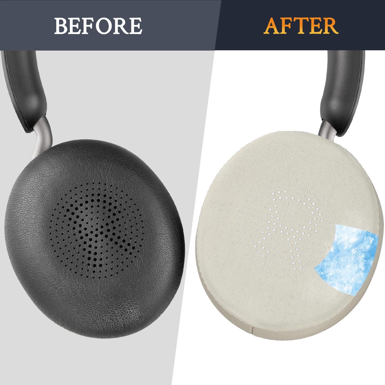 SOULWIT Earpads for Jabra Evolve2 65/40, Elite 45h - Cooling Gel