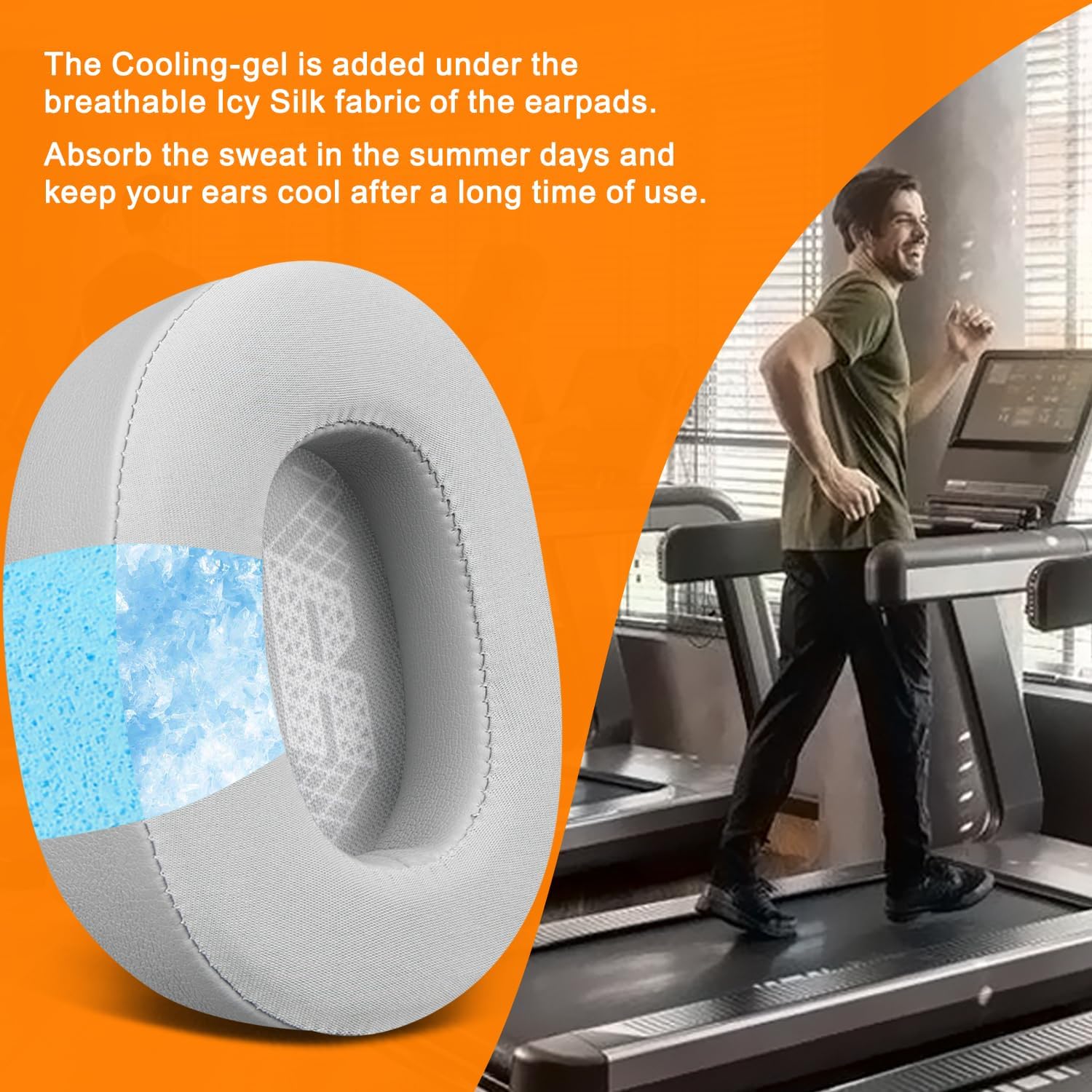 SOULWIT Earpads for JBL E65BTNC, Live 650BTNC, Live 660NC, Live 770NC, Duet NC - Cooling Gel