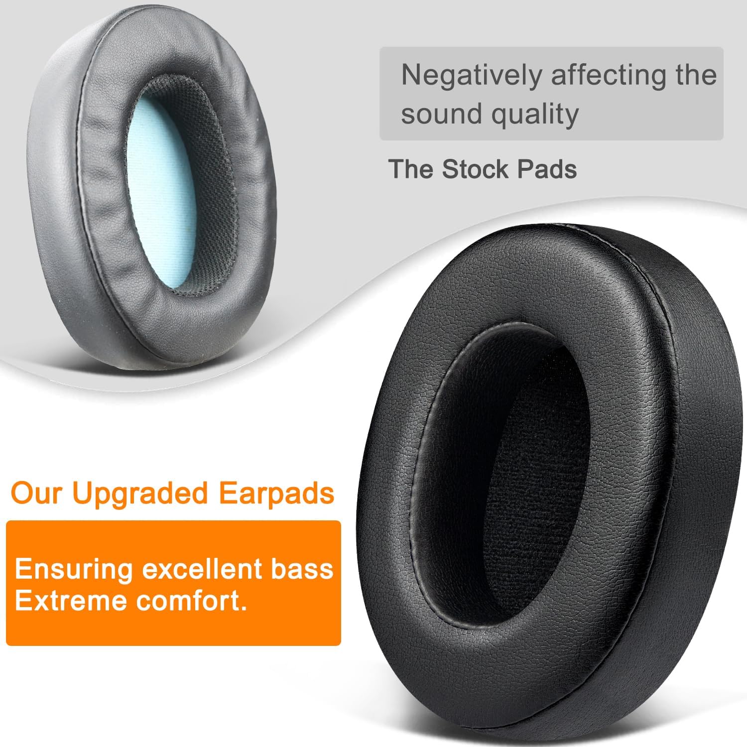 SOULWIT Earpads for Skullcandy Hesh 3/ANC/Evo & Crusher Wireless/ANC/Evo & Venue ANC - Protein Leather