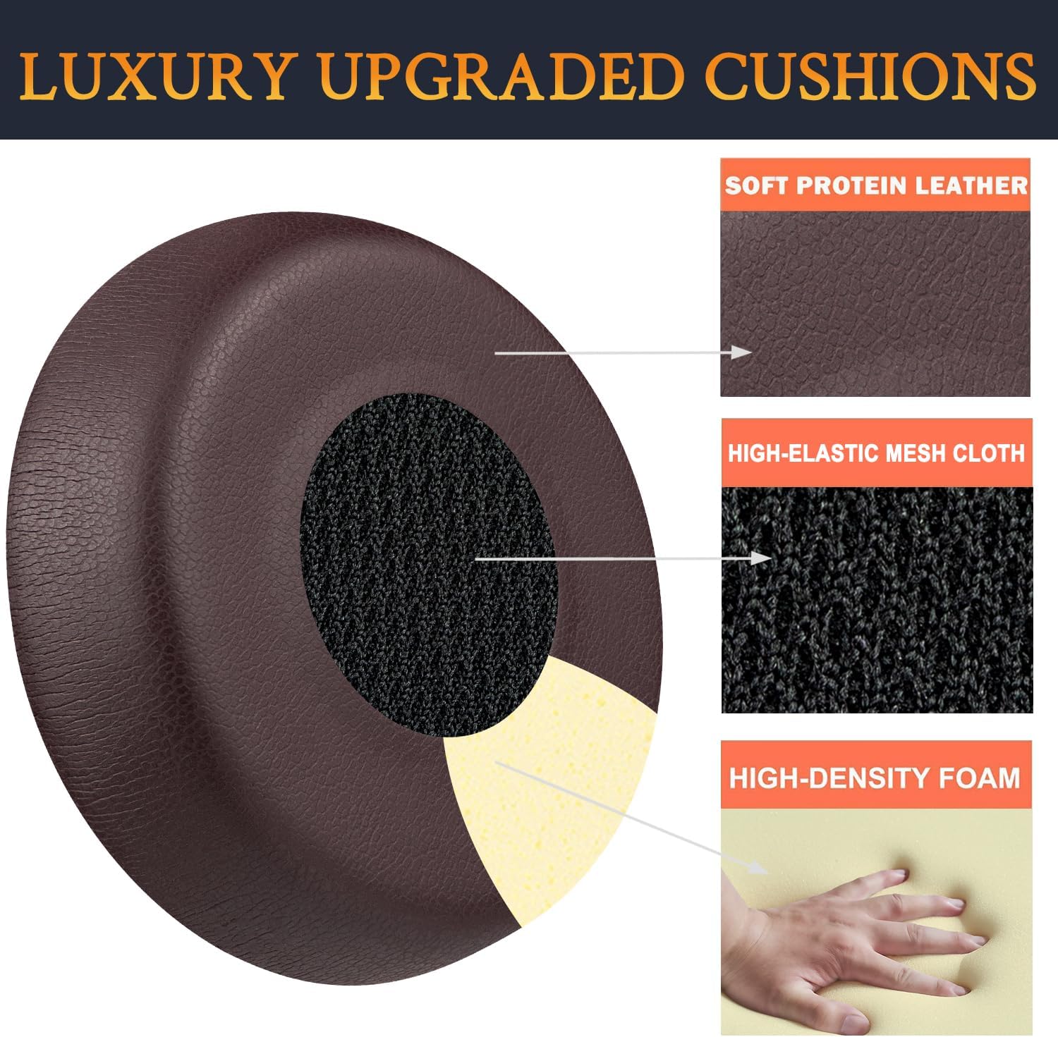 SOULWIT Earpads for Jabra Evolve 75 - Protein Leather