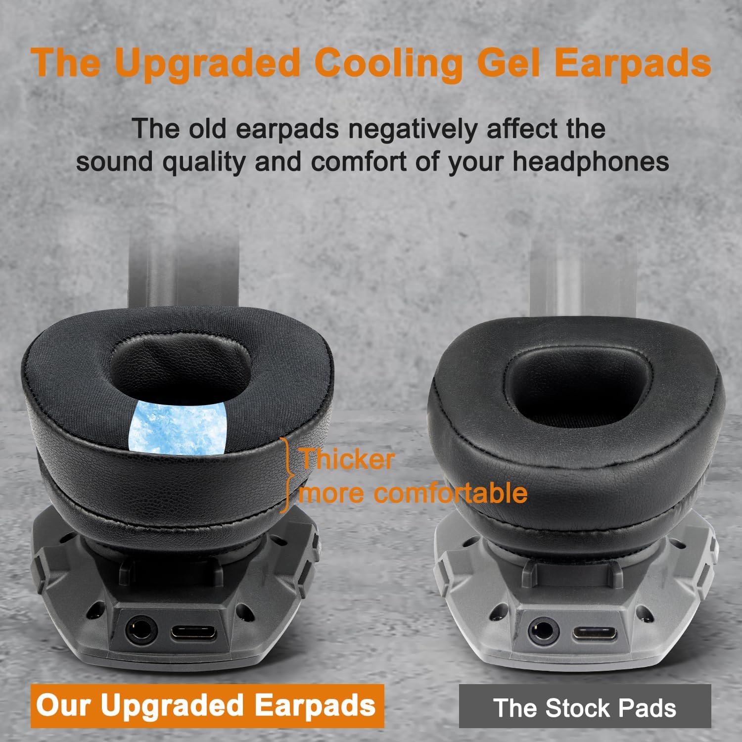 SOULWIT Earpads for BlueParrott B650-XT, S650-XT - Cooling Gel