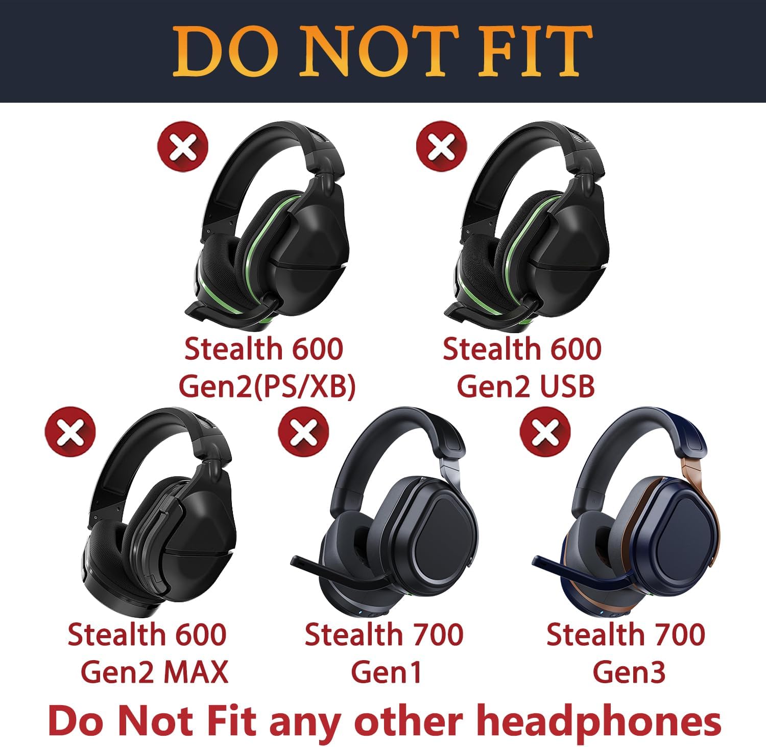SOULWIT Headband for Turtle Beach Stealth 700 Gen 2, 700 Gen2 MAX
