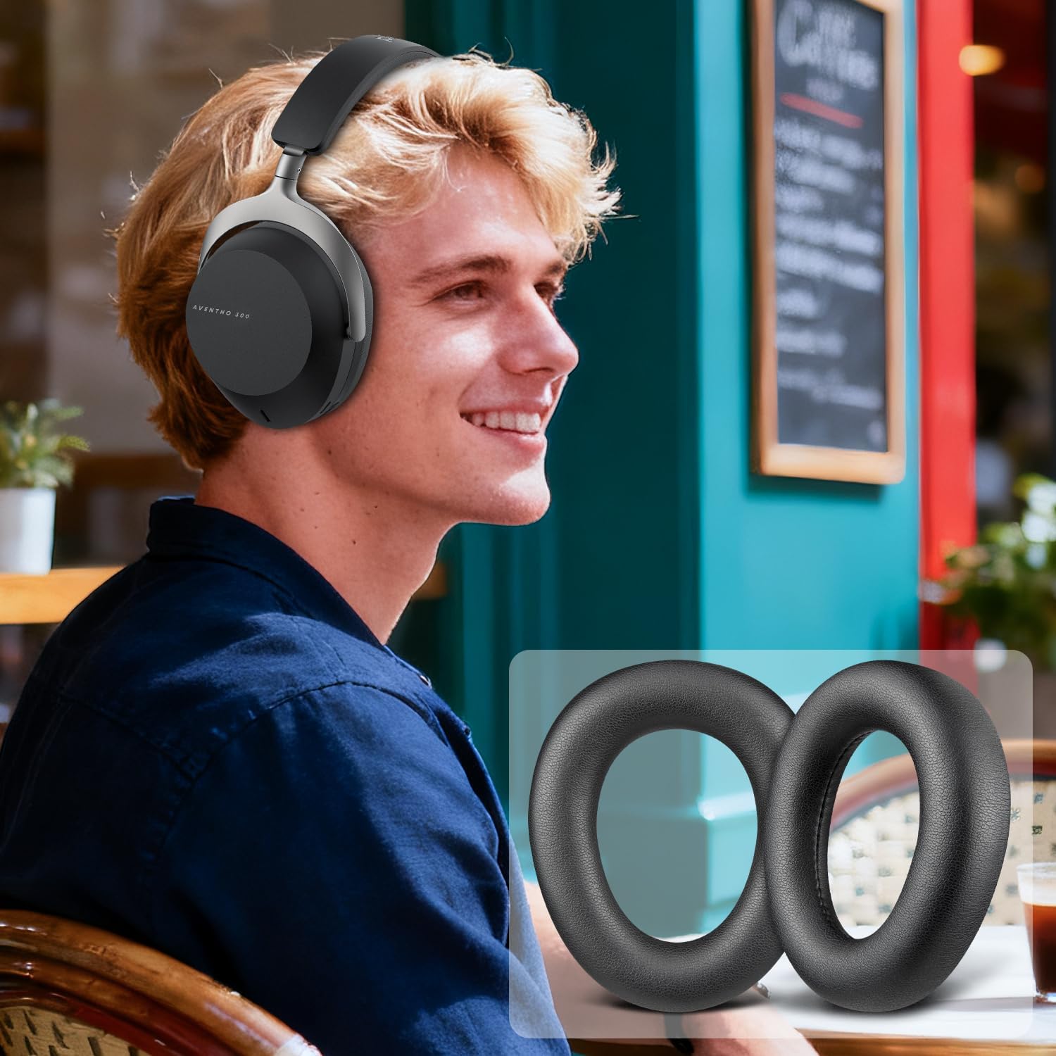SOULWIT Earpads for Beyerdynamic AVENTHO 300 - Protein Leather