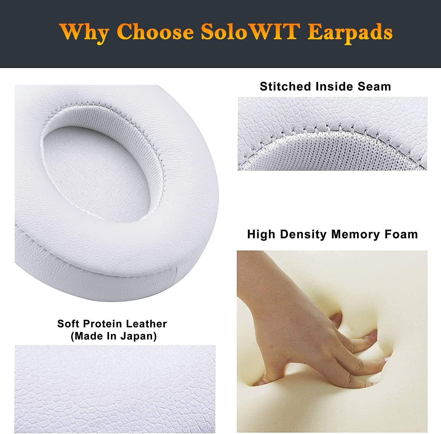 SoloWIT Earpads for Beats Solo 2 & Solo 3 - Protein Leather