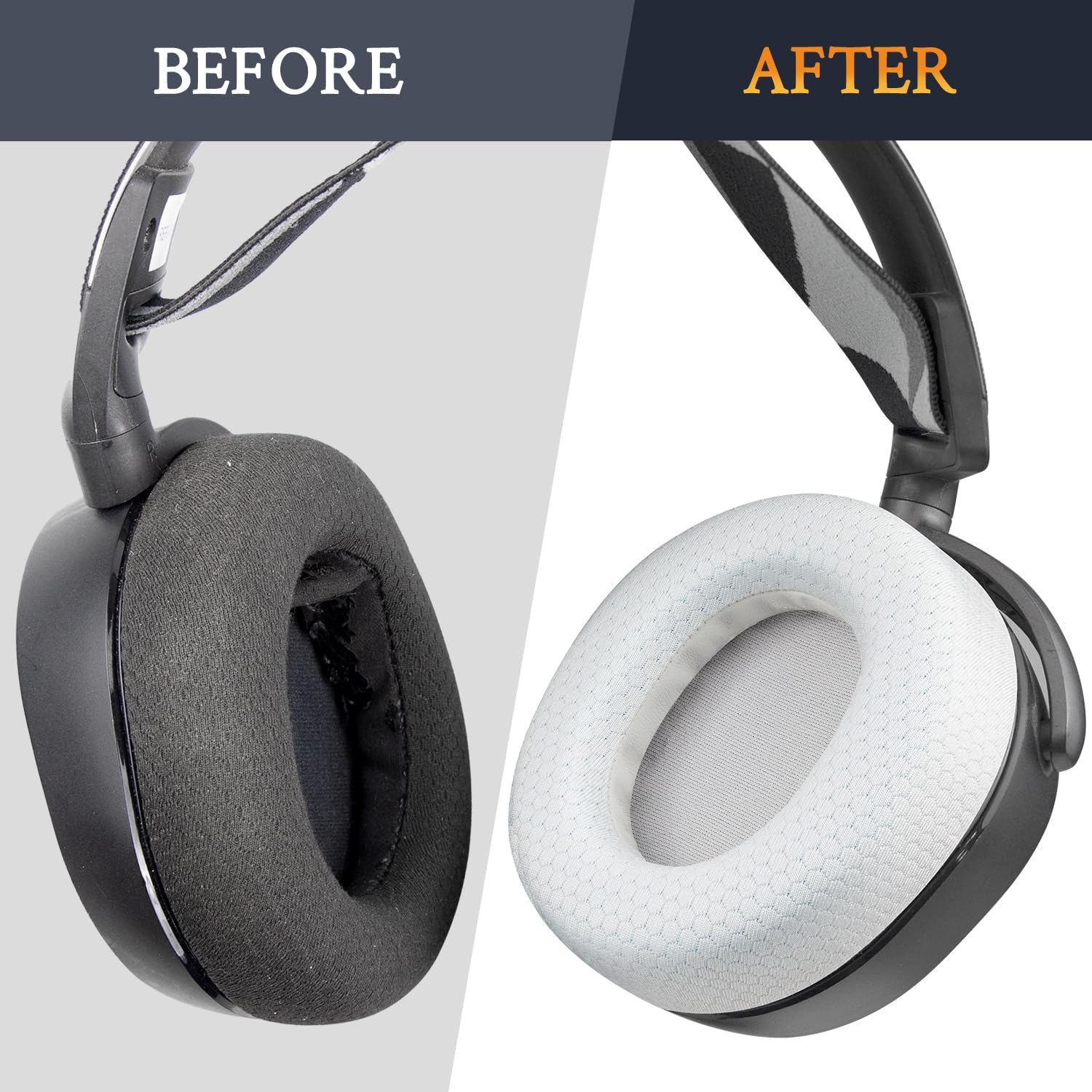 SOULWIT Earpads for SteelSeries Arctis 1/3/5/7/7+/7P/7P+/7X/7X+/9/9X/Pro/Prime - Mesh Fabric