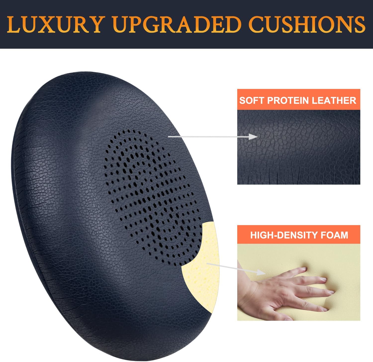 SOULWIT Earpads for Jabra Evolve2 65/40, Elite 45h - Protein Leather