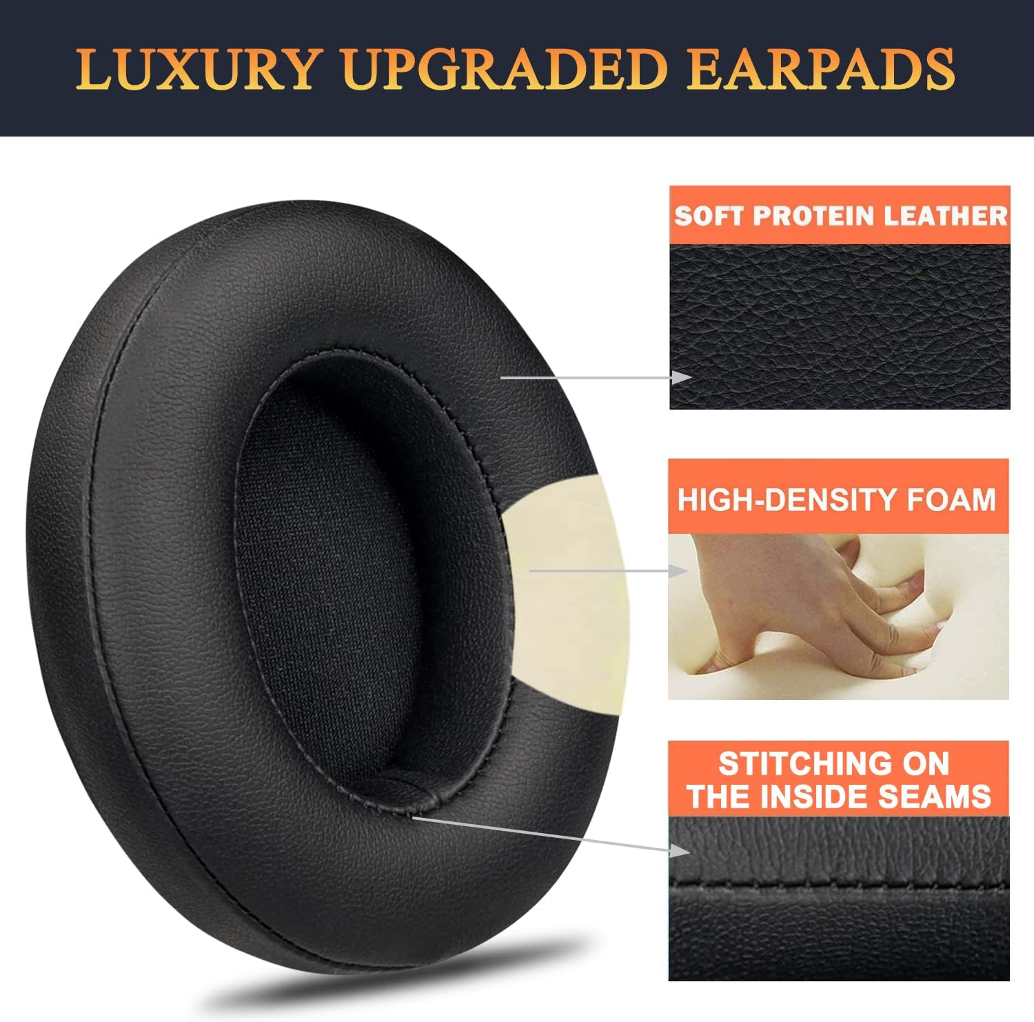 SoloWIT Earpads for Beats Studio 2 & Studio 3 - Protein Leather