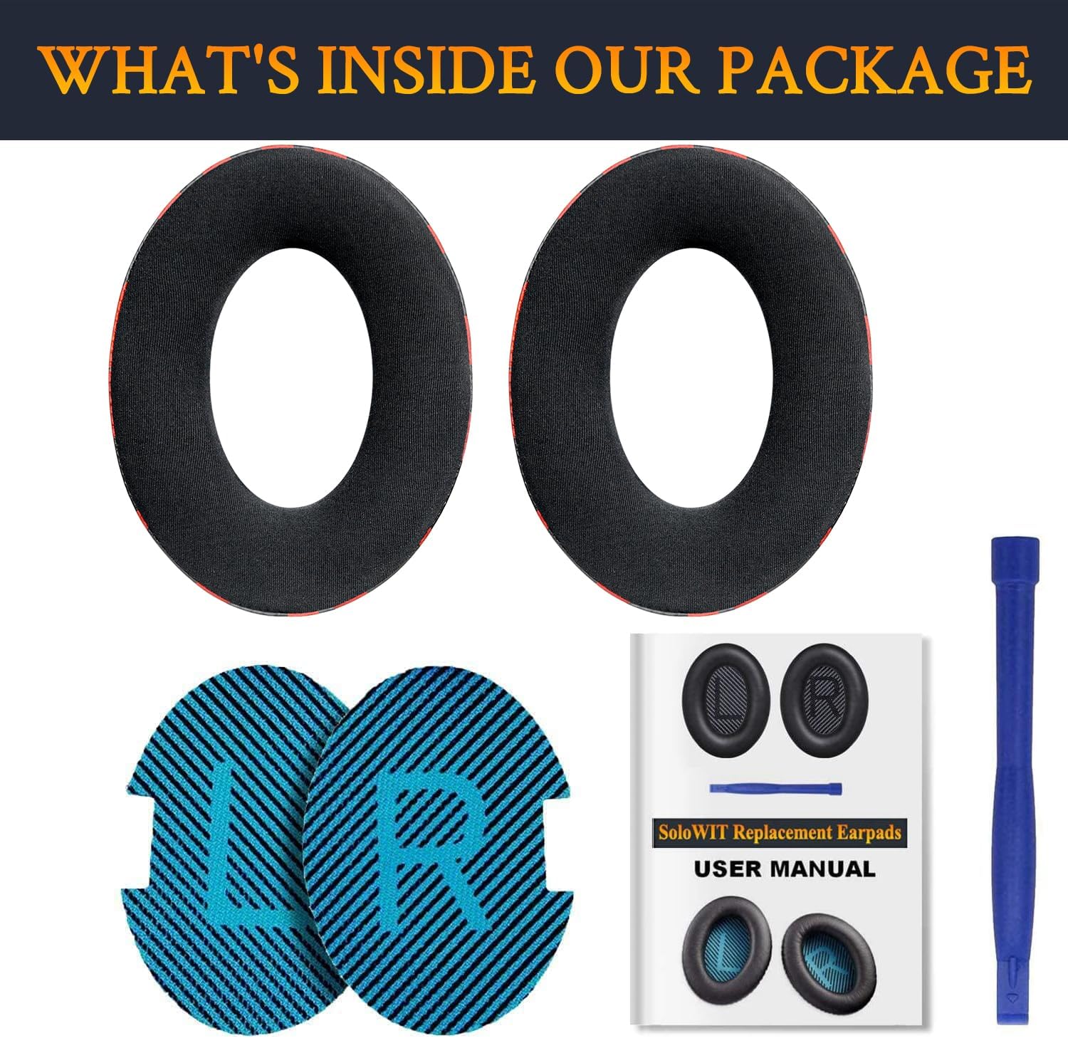 SoloWIT Earpads for Bose QuietComfort 25 - Cooling Gel