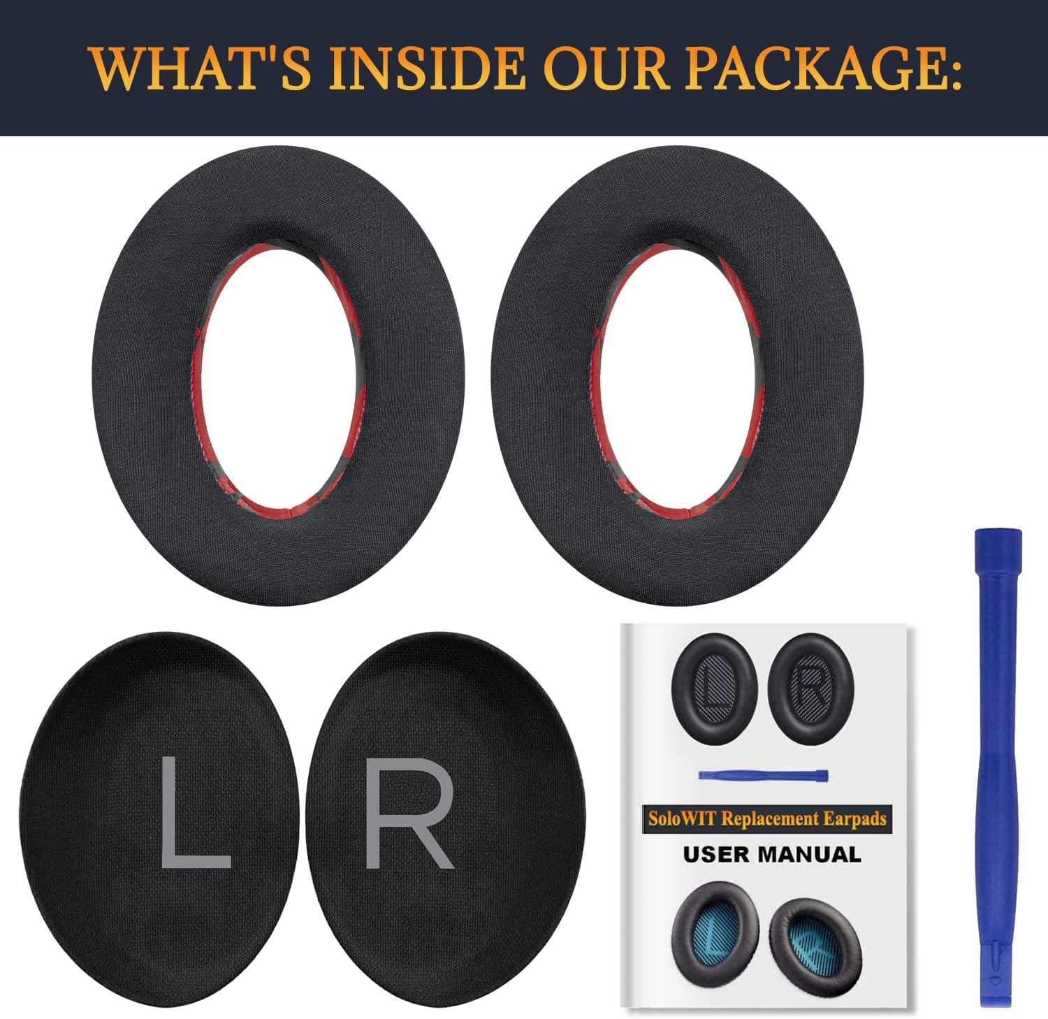 SOULWIT Earpads for Bose QuietComfort 45 Series - Cooling Gel