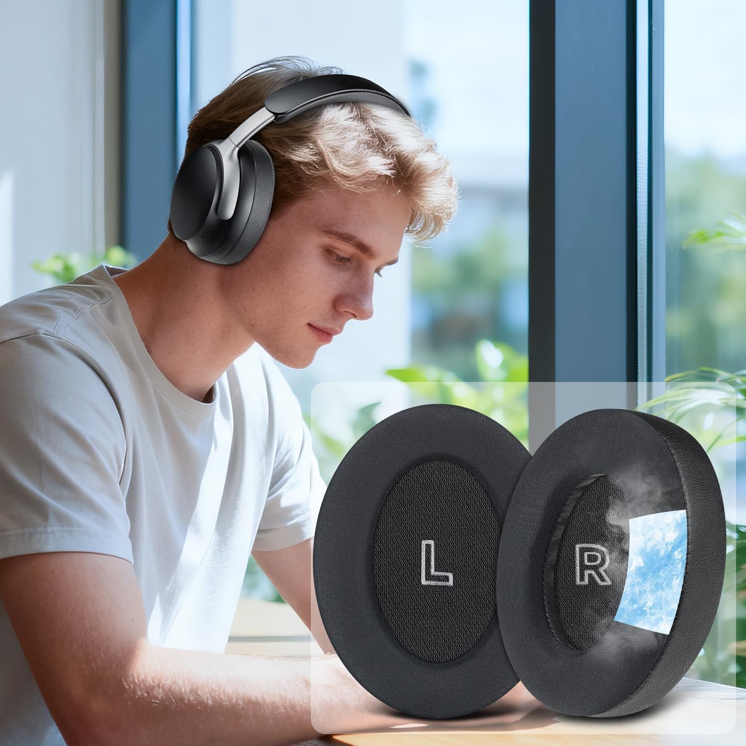 SOULWIT Earpads for Bose QuietComfort Ultra - Cooling Gel